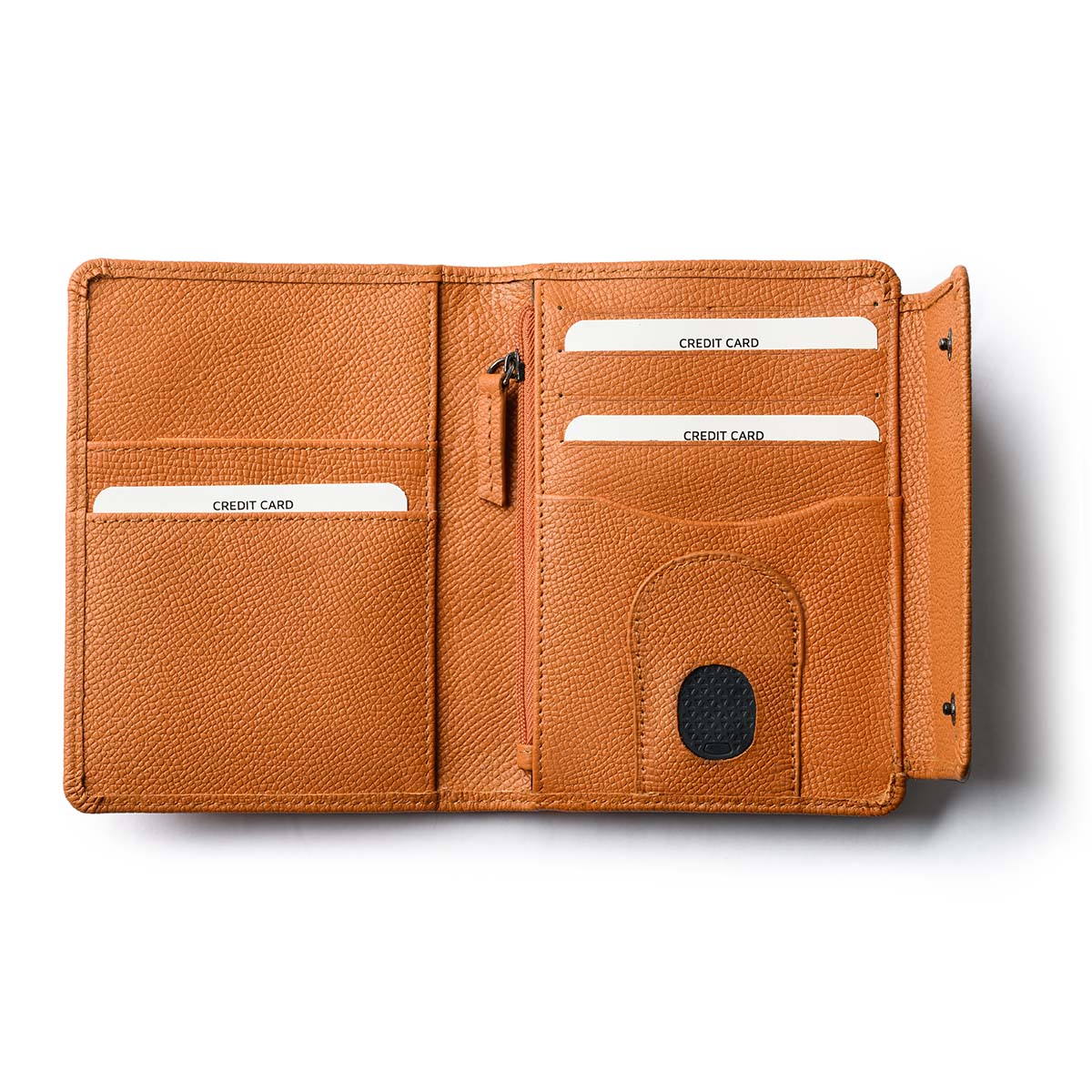 Orbit Smart Passport Holder Tri-Fold Tan