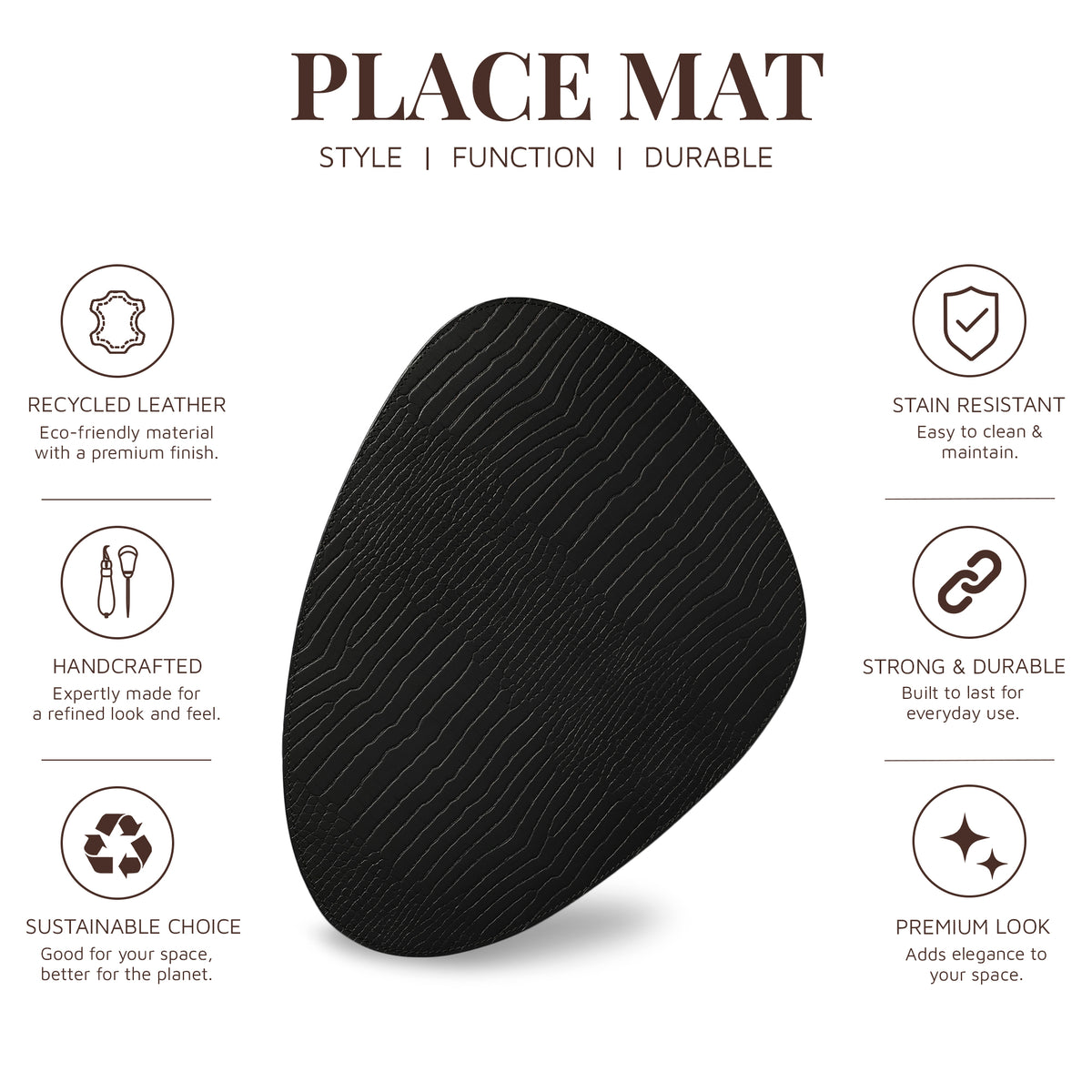Sterling Croco Placemats Black