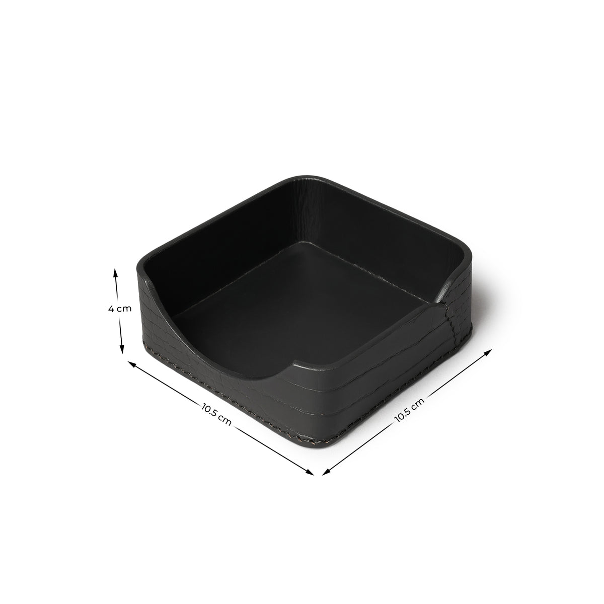 Sterling Croco Memo Holder Black