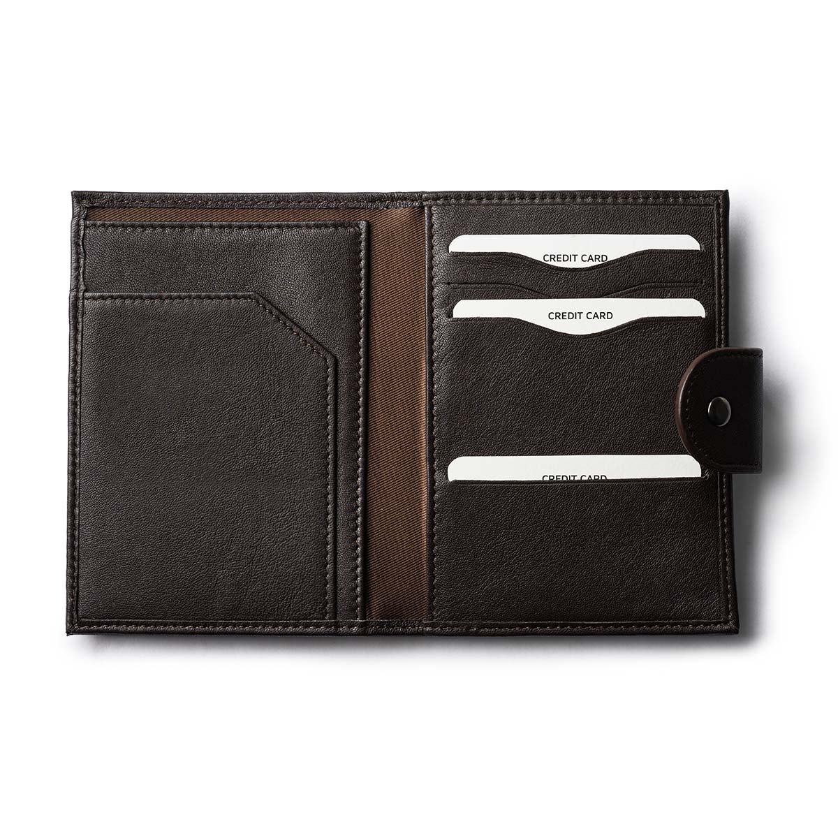 Orbit Smart Passport Holder Bi-Fold Brown