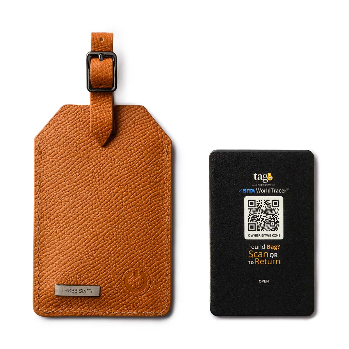 Orbit Smart Luggage Tag Tan