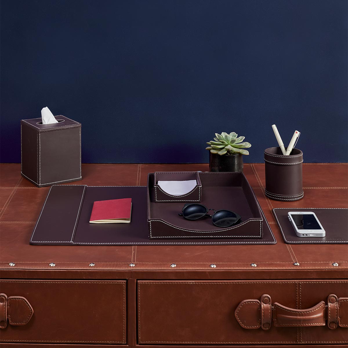 Modella A4 Paper Letter Organizer Bordeaux