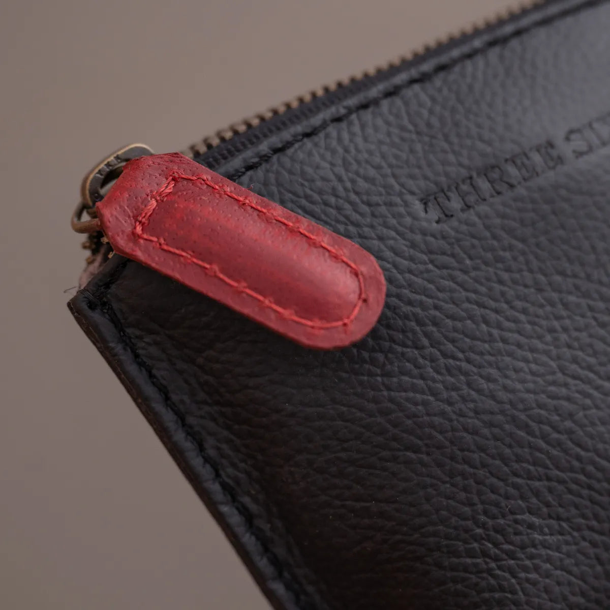 Auna Coin Purse- Genuine Waxy Leather Black
