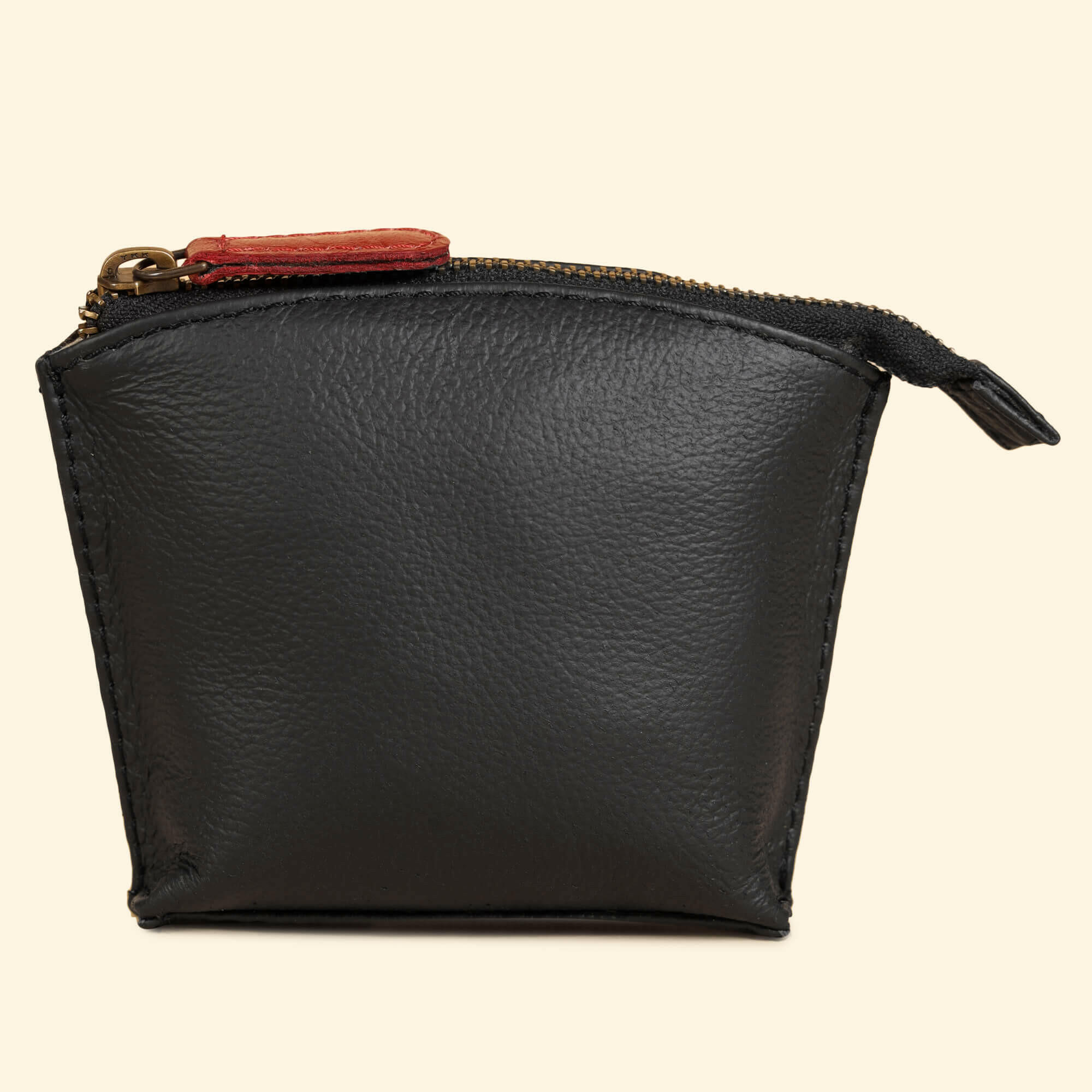 Auna Coin Purse- Genuine Waxy Leather Black