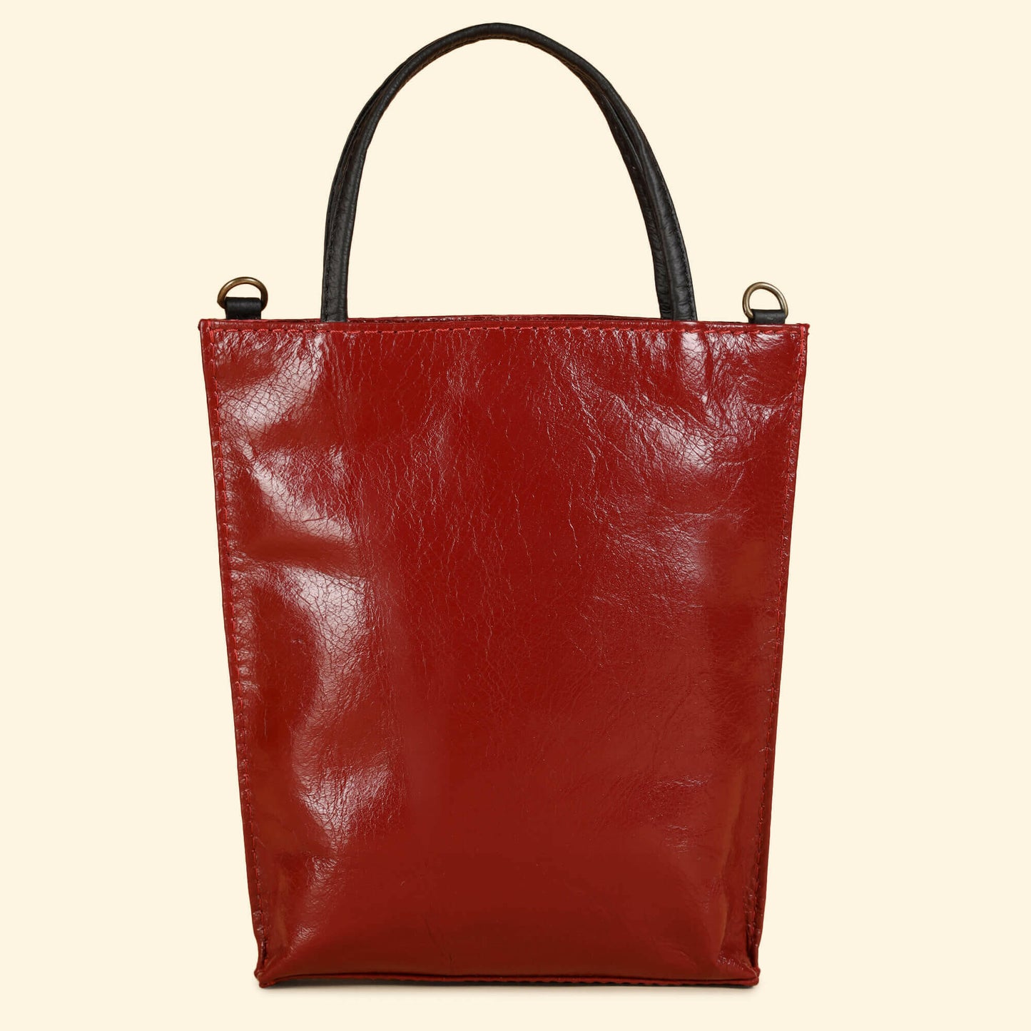 Auna Sling Bag- Genuine Waxy Leather Red