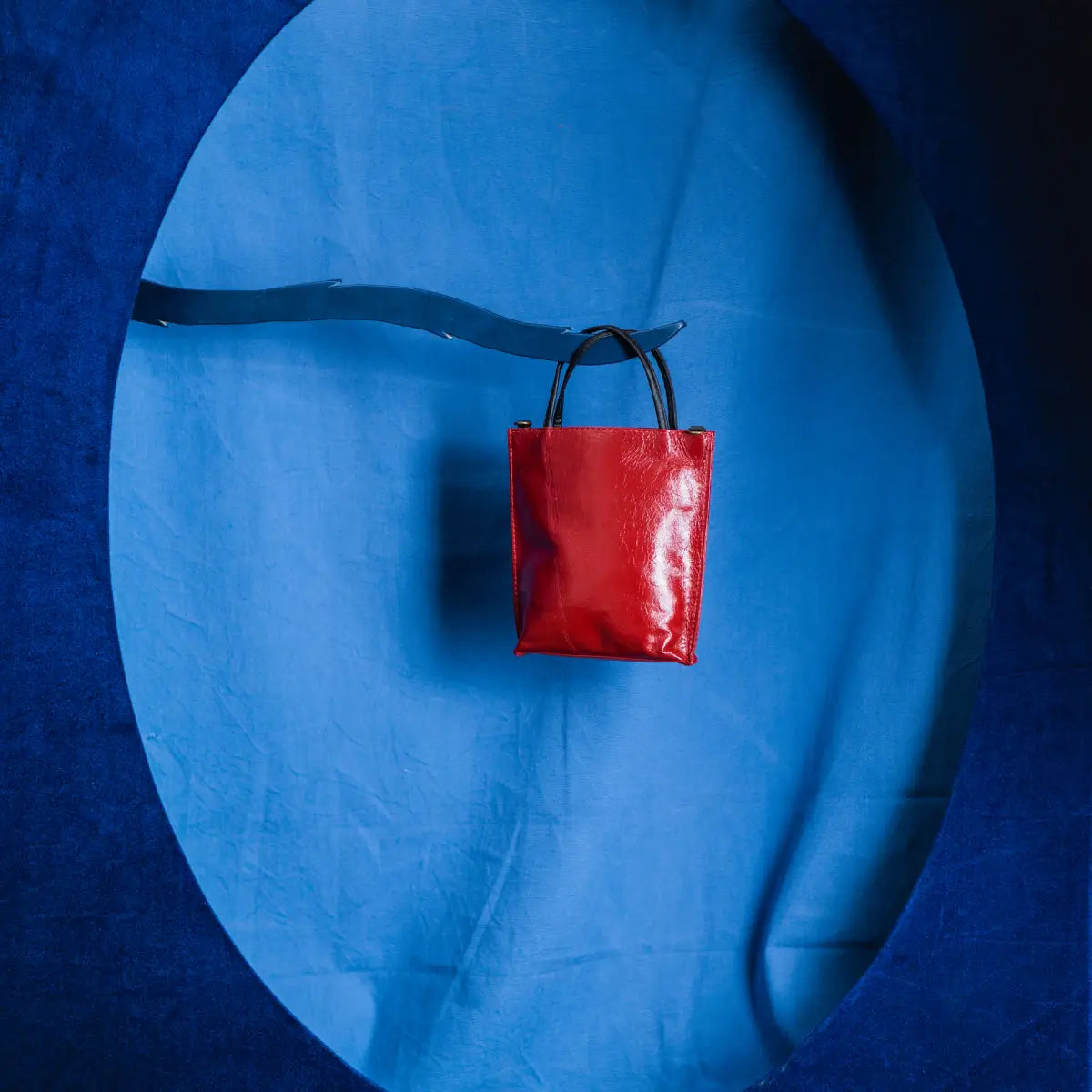 Auna Sling Bag- Genuine Waxy Leather Red