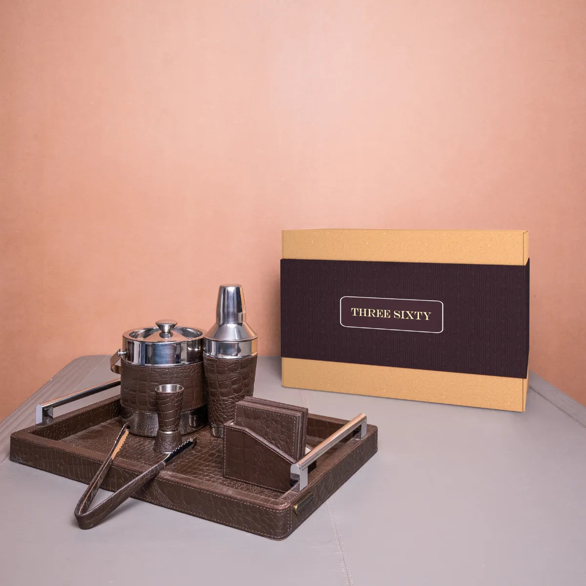 Eden Cocktail Set Brown