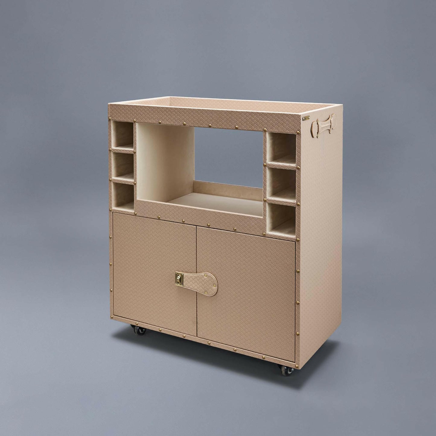 Belize Croco Bar Trolley Beige