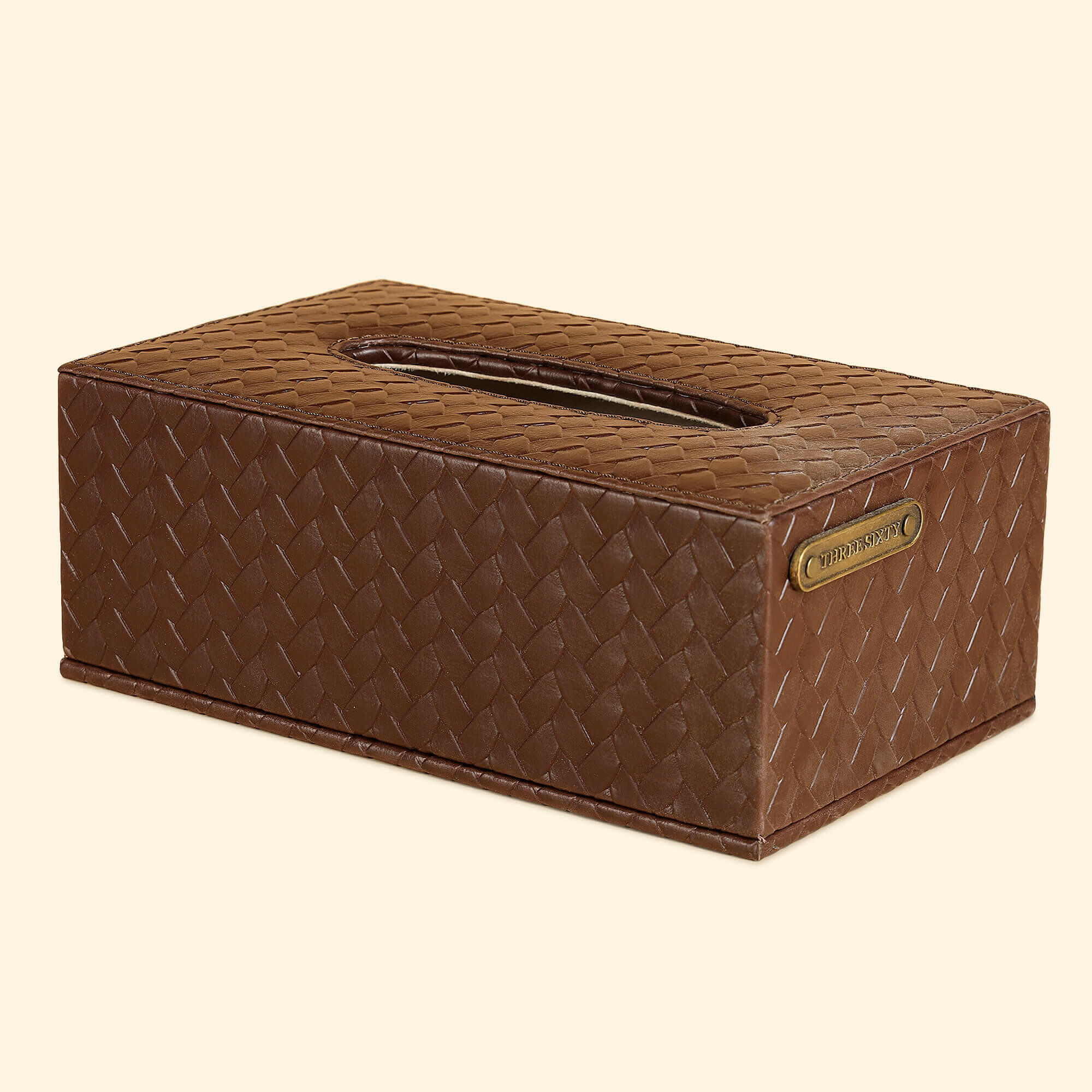 Entwine Brown Tissue Box