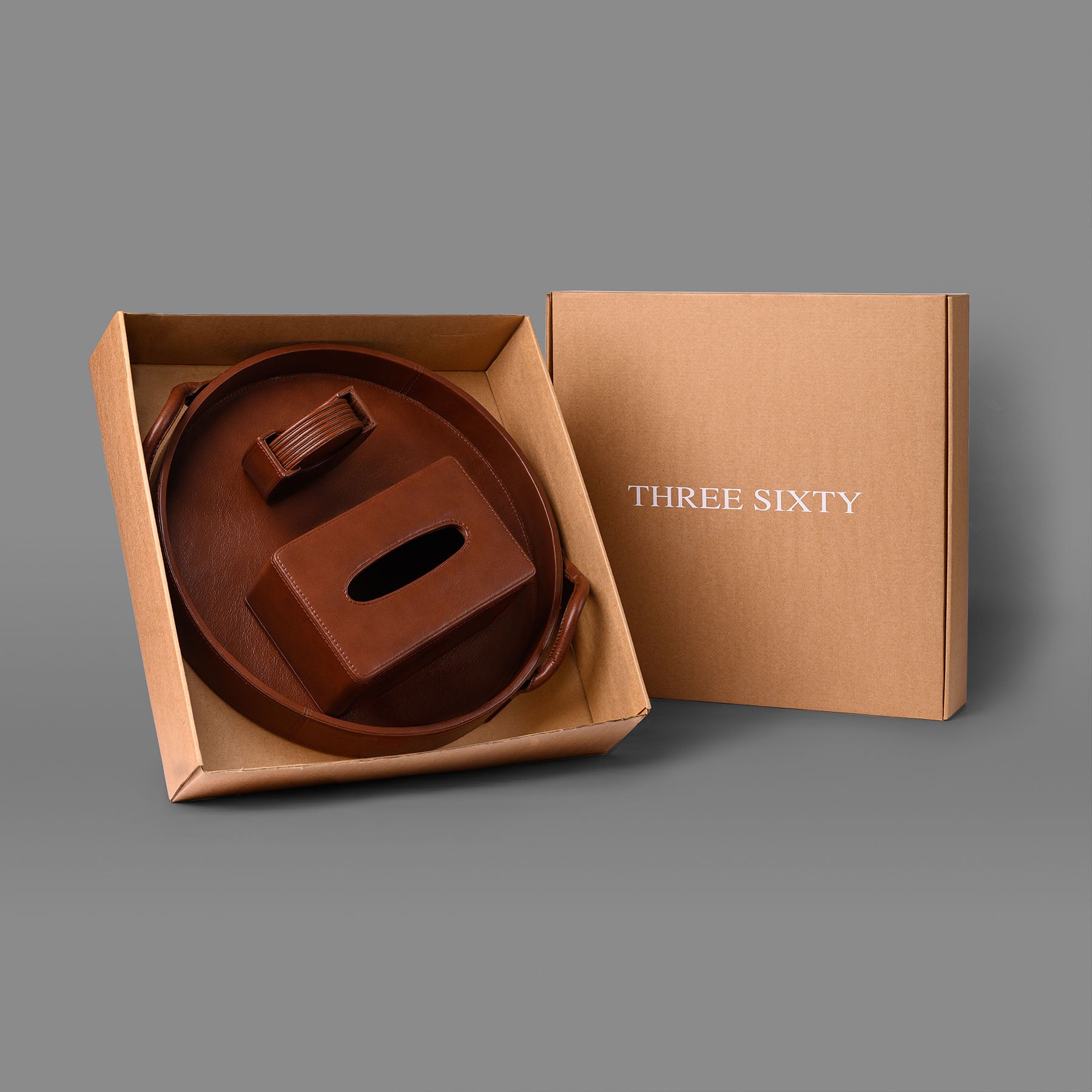 Casa Trio Set Waxy Cognac