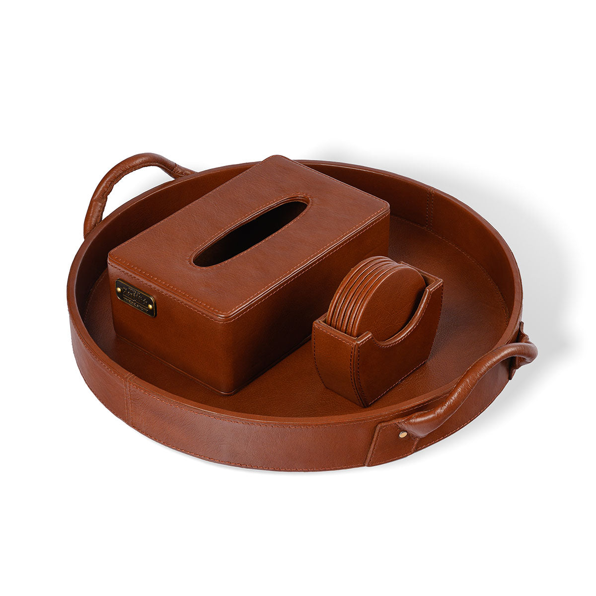 Casa Trio Set Waxy Cognac