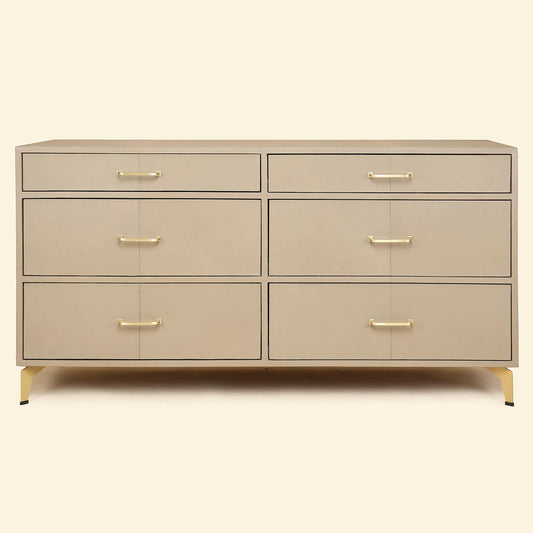 Chest of Six Drawers - Taupe