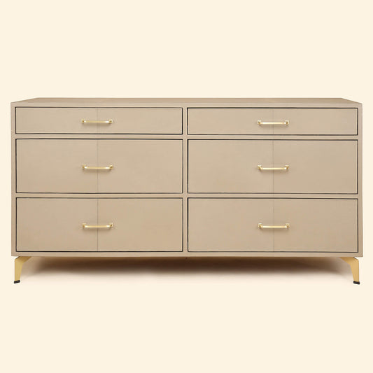 Chest of Six Drawers - Taupe