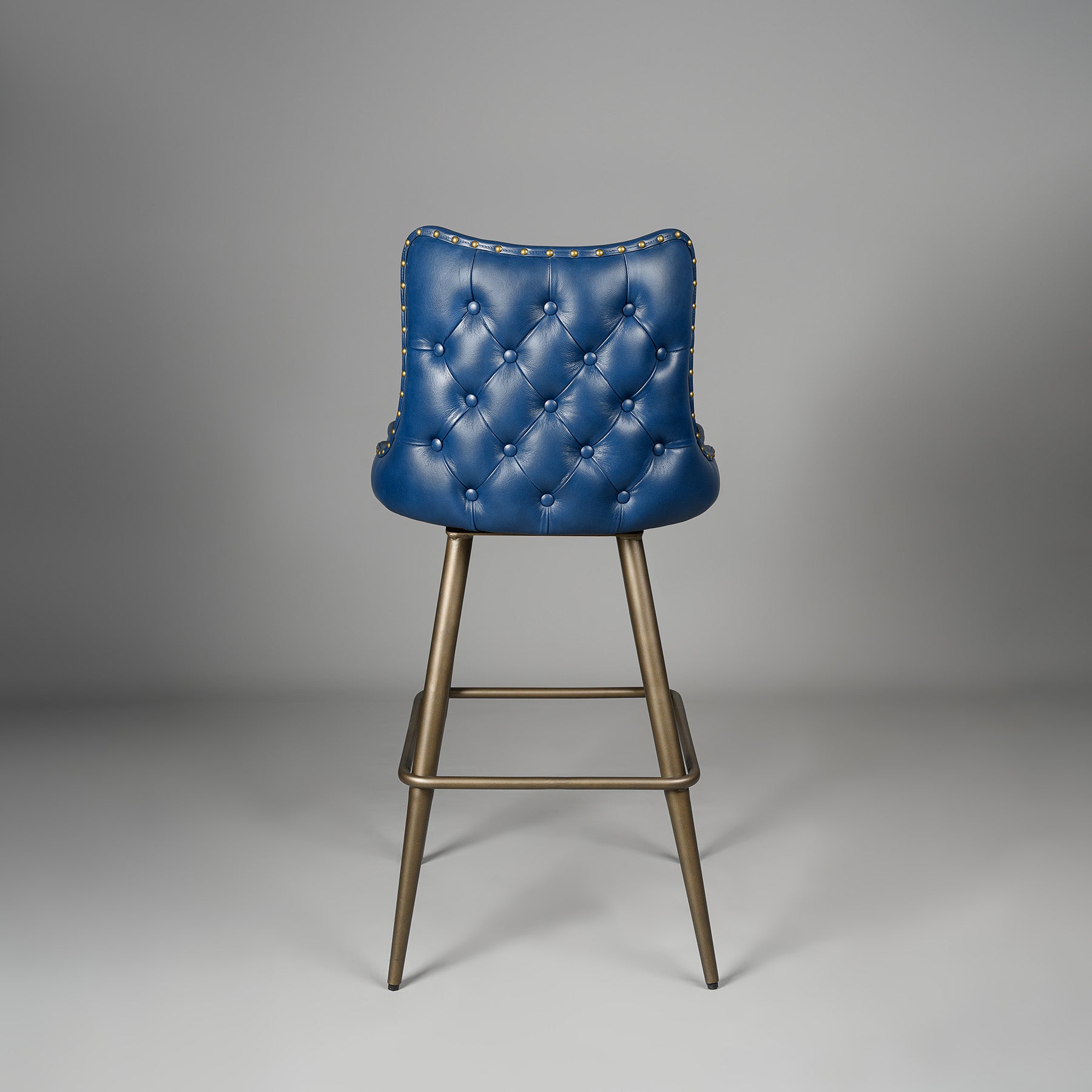 Chester Bar Stool Antique Legs Blue