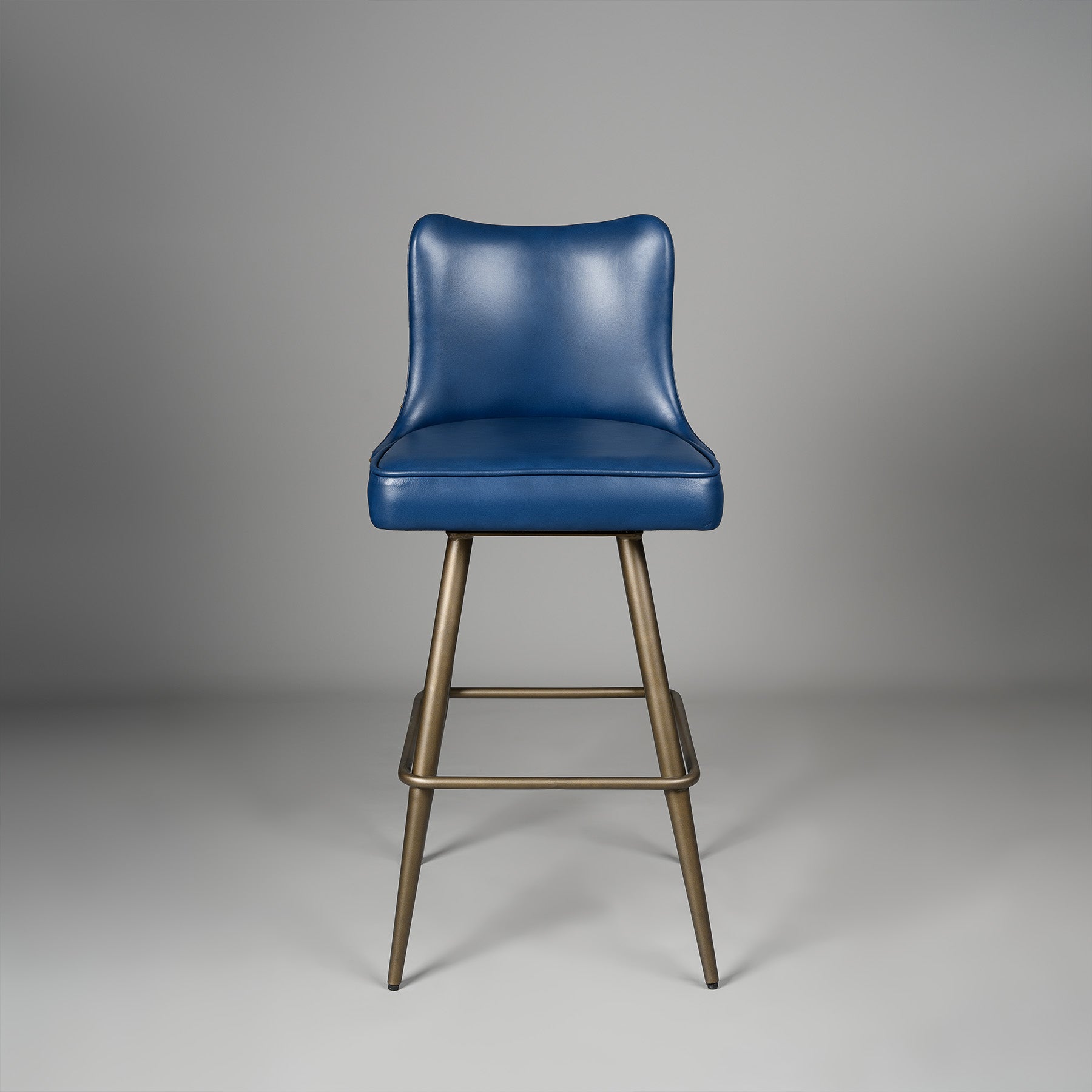Chester Bar Stool Antique Legs Blue
