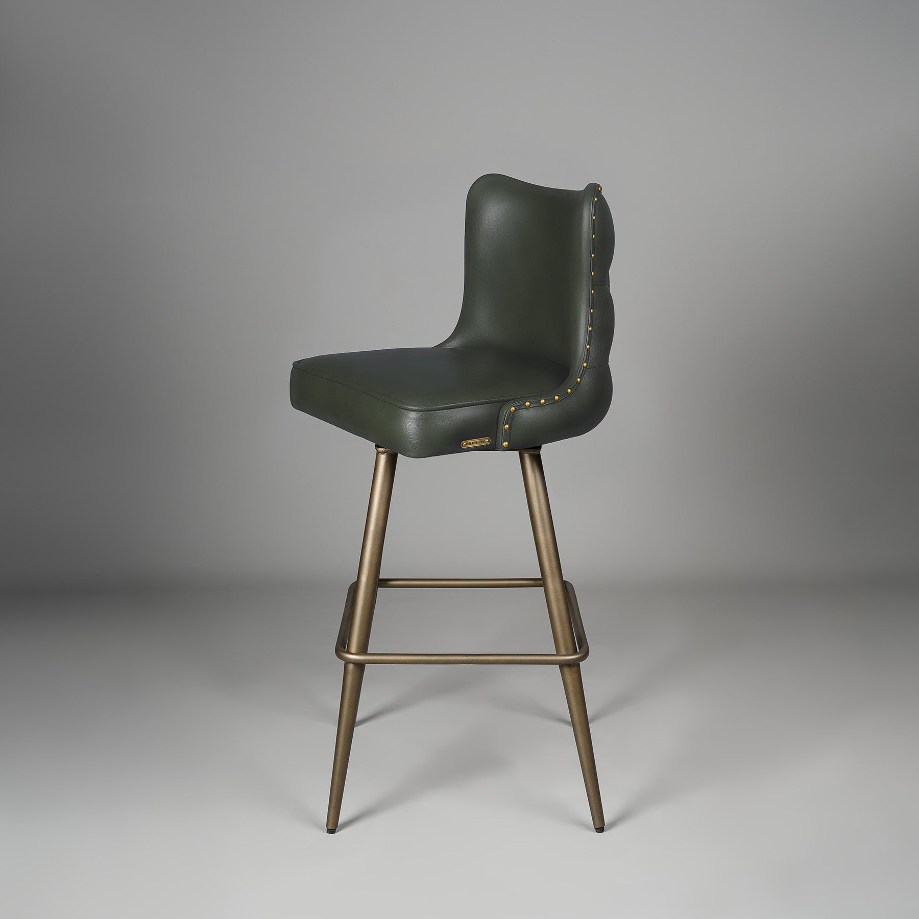Chester Bar Stool Antique Legs Green