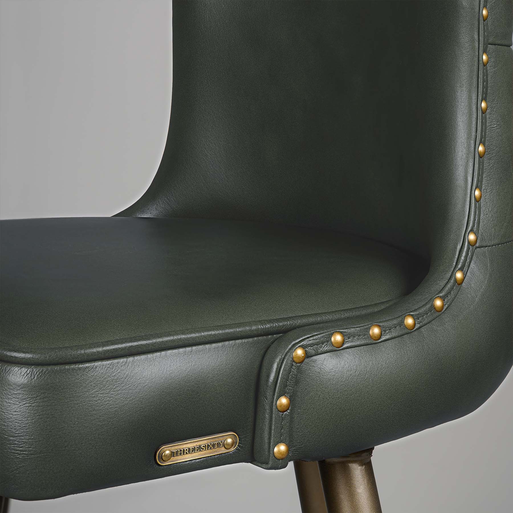 Chester Bar Stool Antique Legs Green