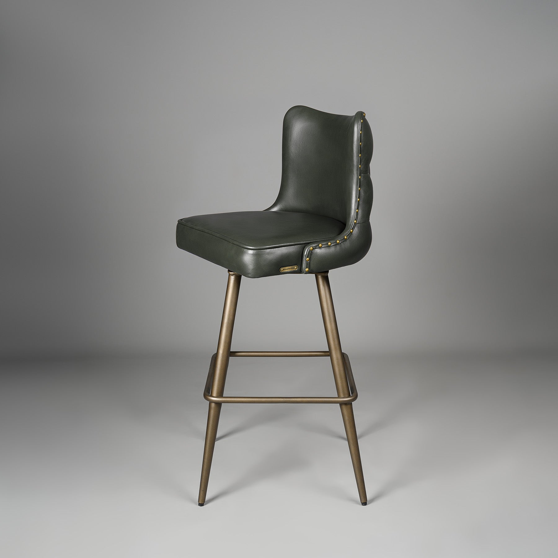 Chester Bar Stool Antique Legs Green