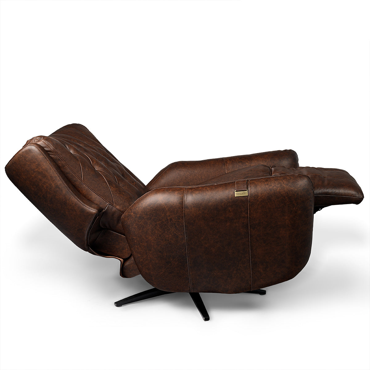 Chesterfield Recliner Chair Brown