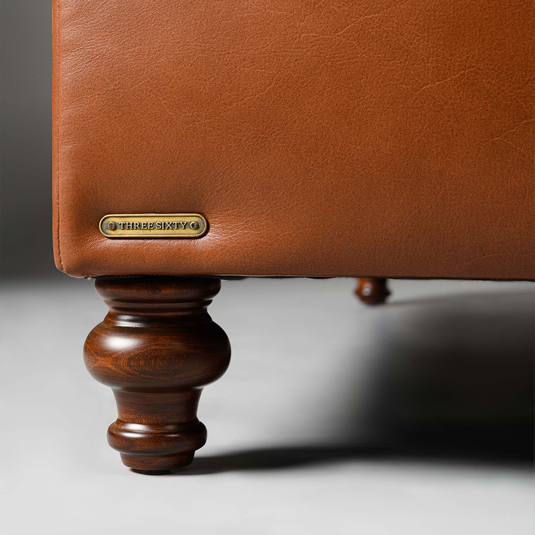 Classic Chesterfield Single Seater Sofa Cognac