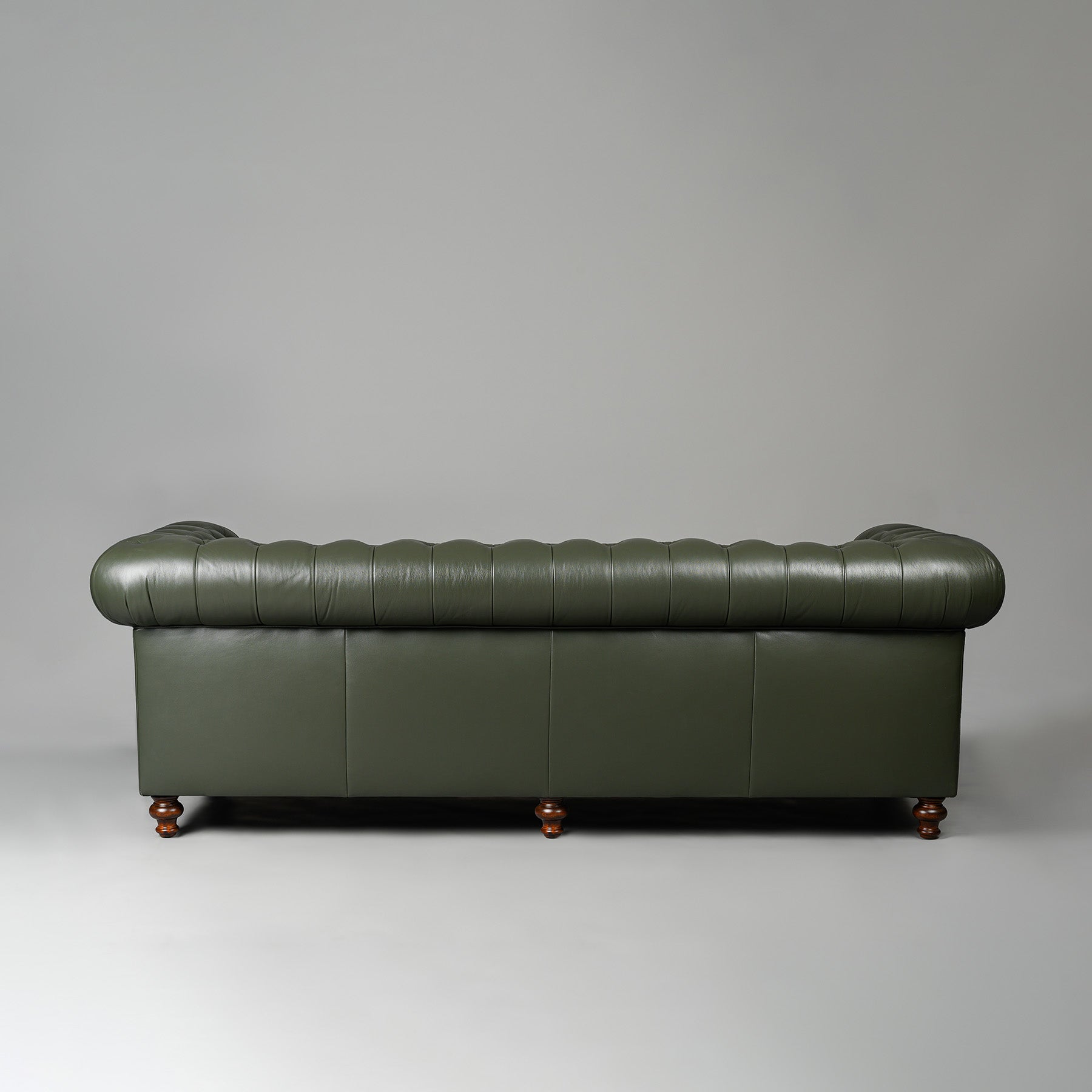 Classic Chesterfield Three Seater Sofa Olive Green