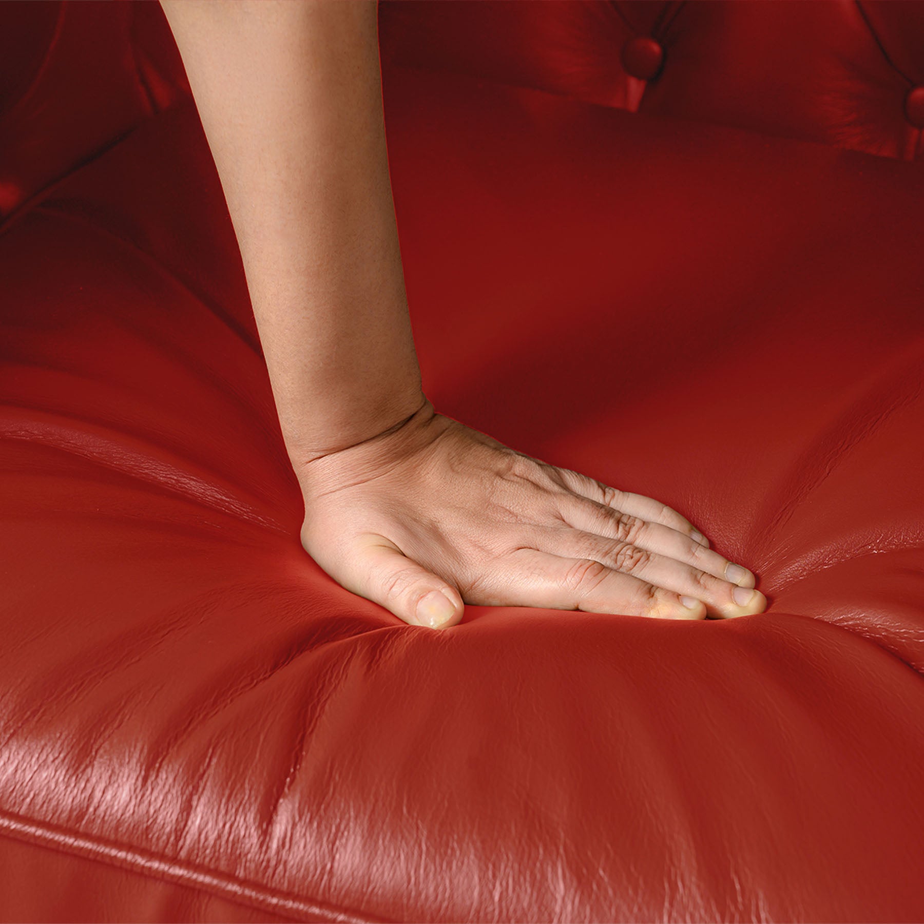 Classic Chesterfield Two Seater Sofa Red