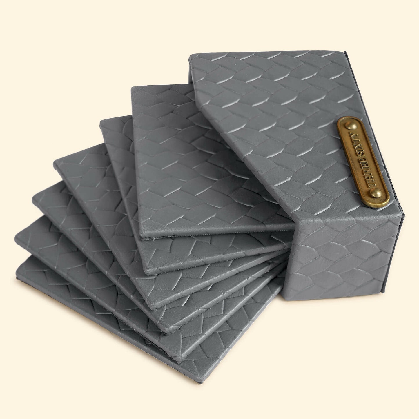 Coasters Set Of 6 Grey