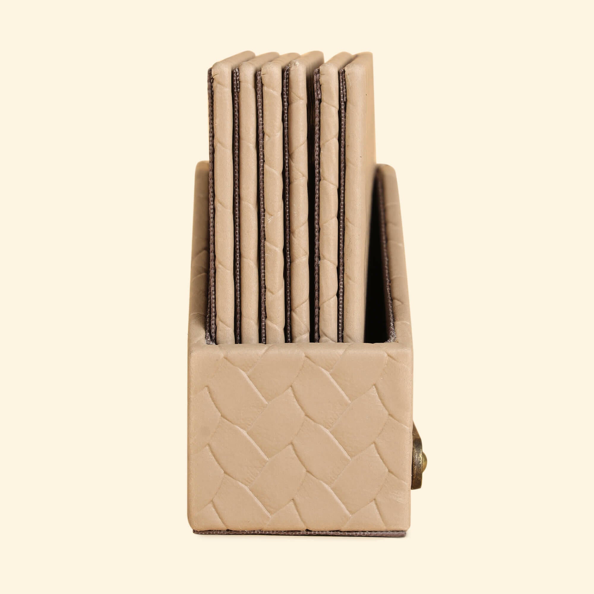 Entwine Coasters Set Of 6 Beige