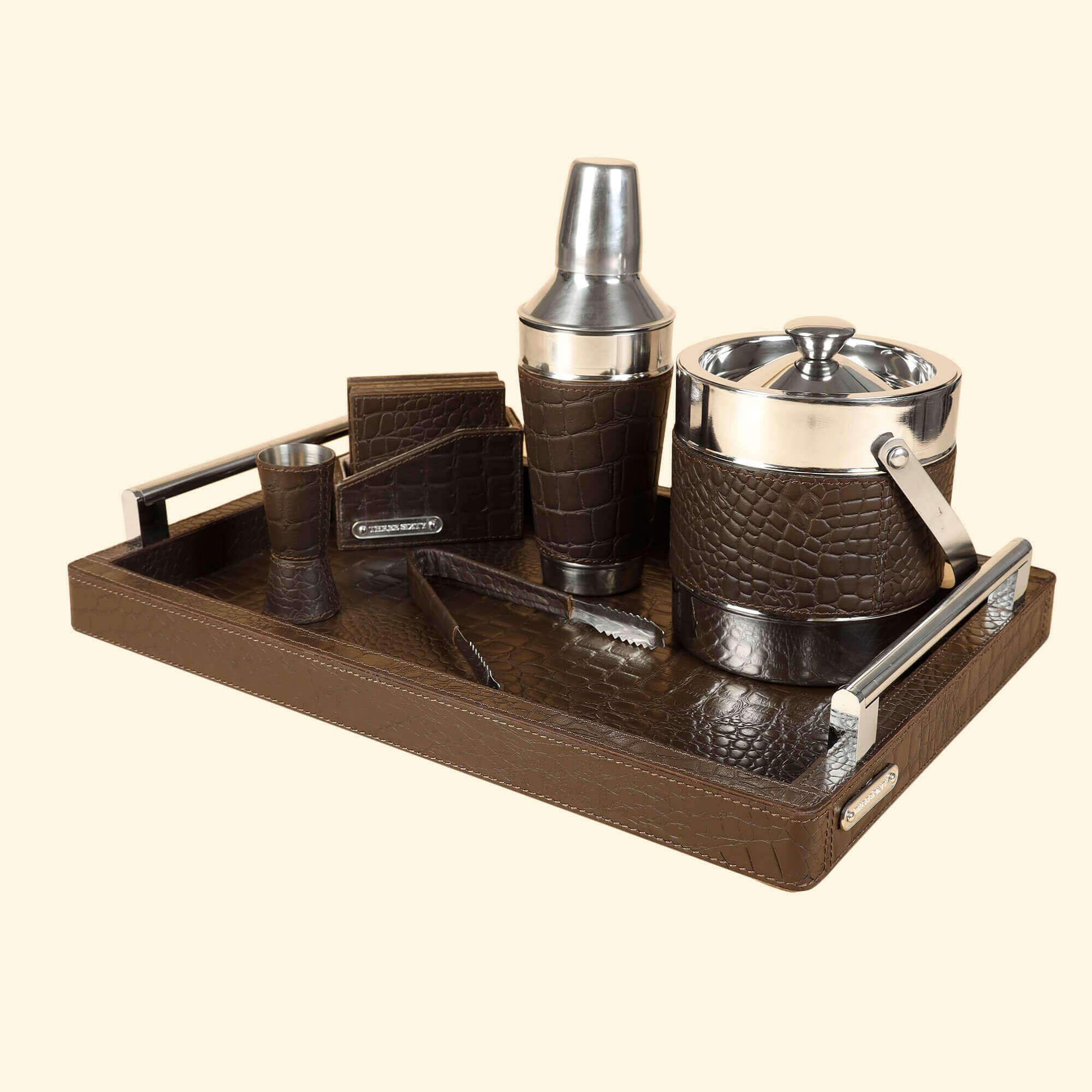 Eden Cocktail Set Brown