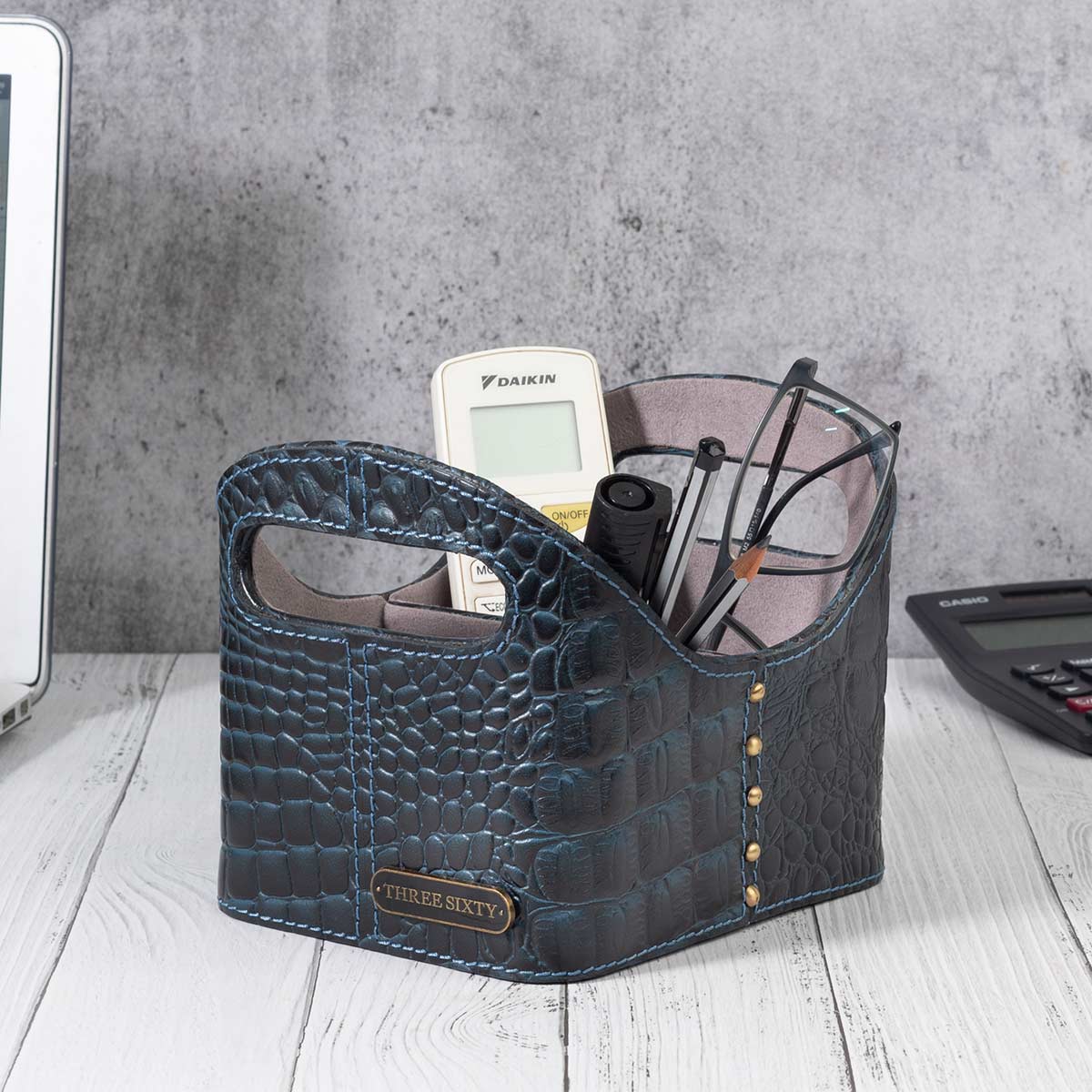 Eden Desk Organiser/Caddy Blue