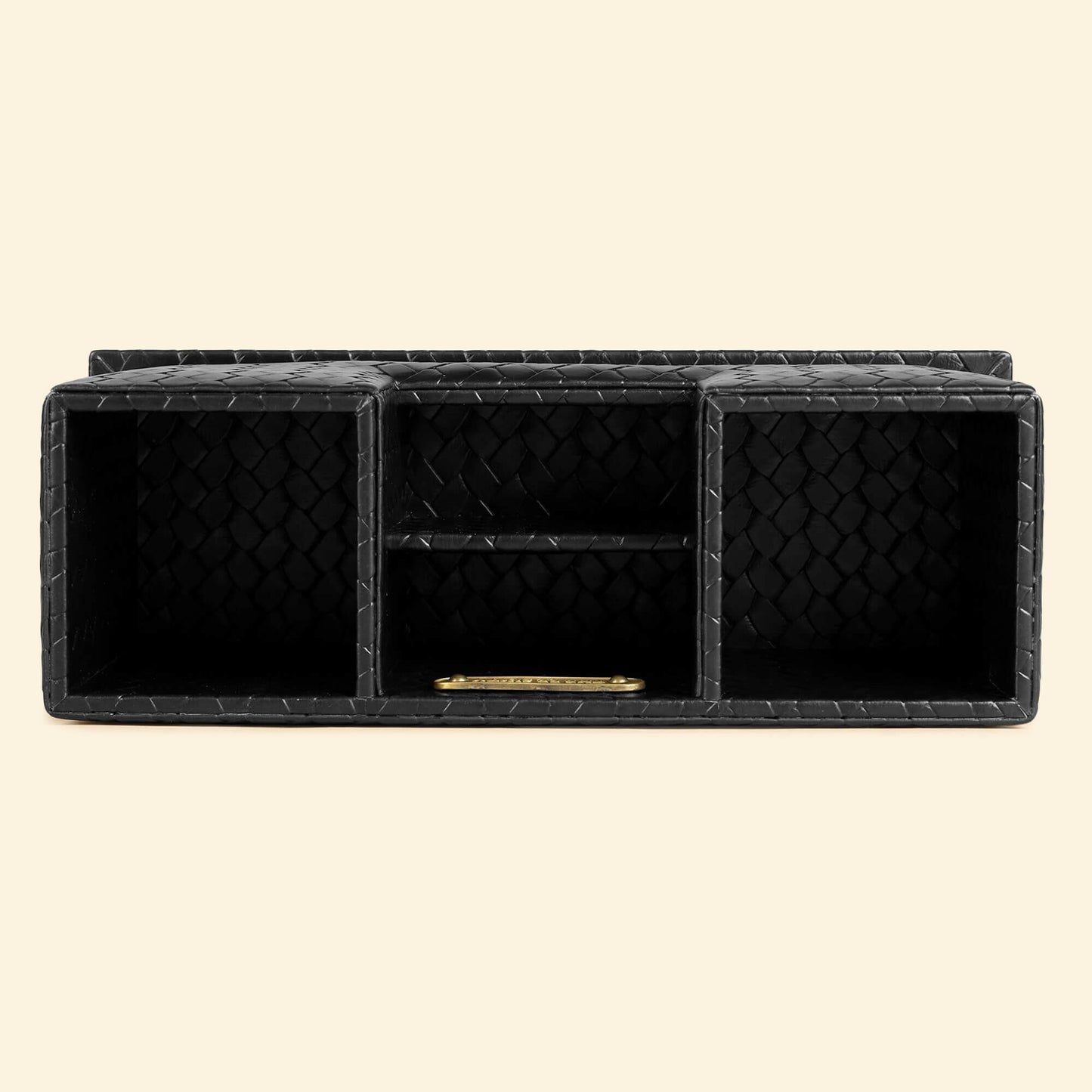 Desk Caddy Black | Faux Leather Desk Organizers