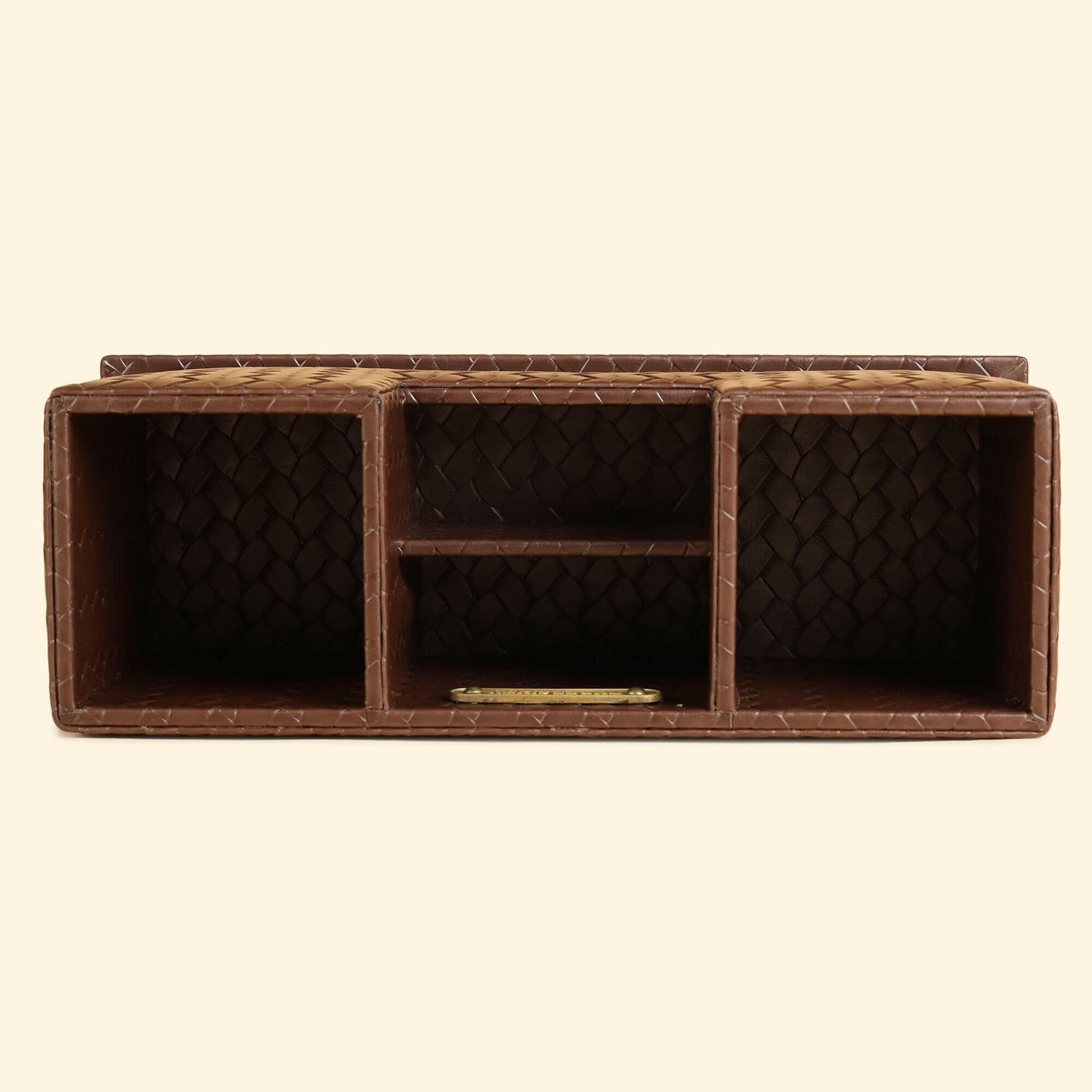 Desk Caddy Brown | Vegan Leather Desk Organizers