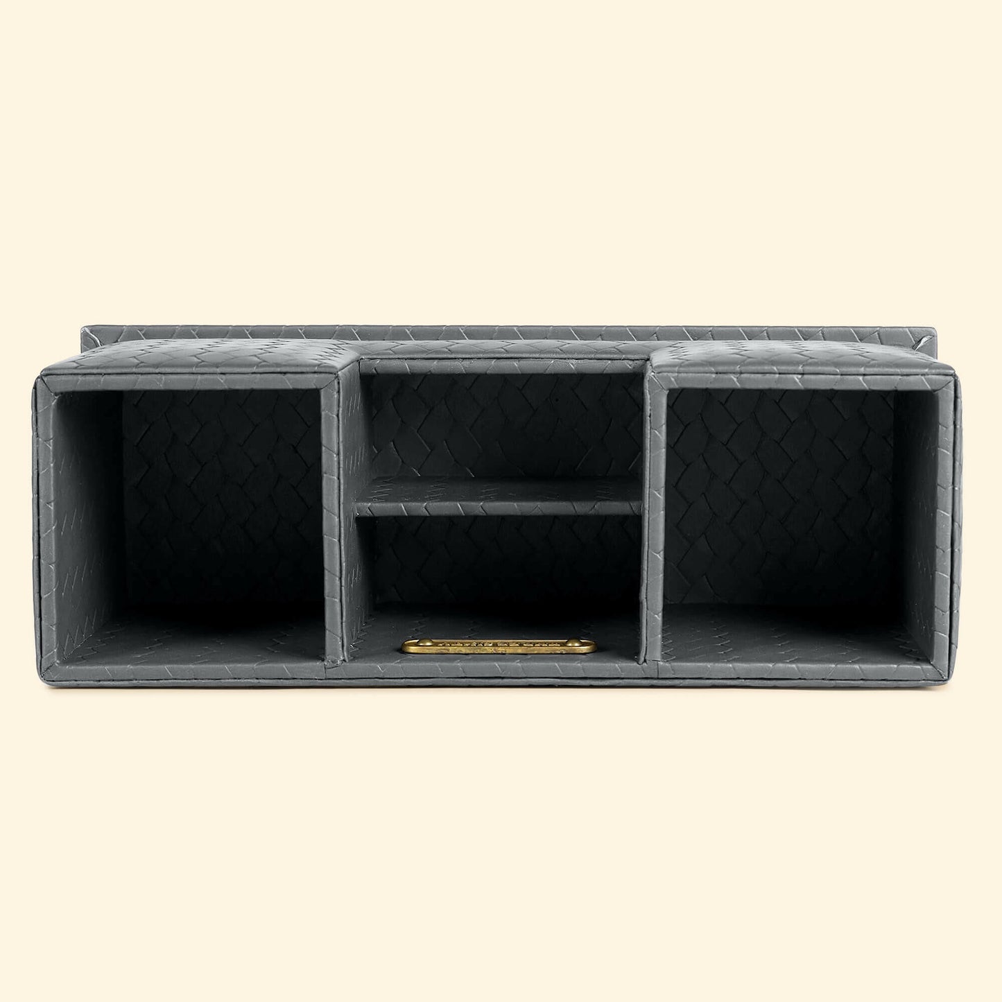 Desk Caddy Grey | Vegan Leather Desk Organizers