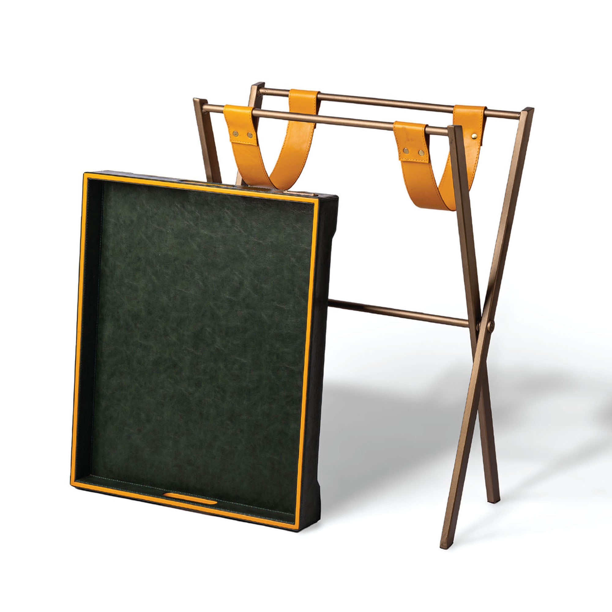 Dual Tone Butler Tray Green