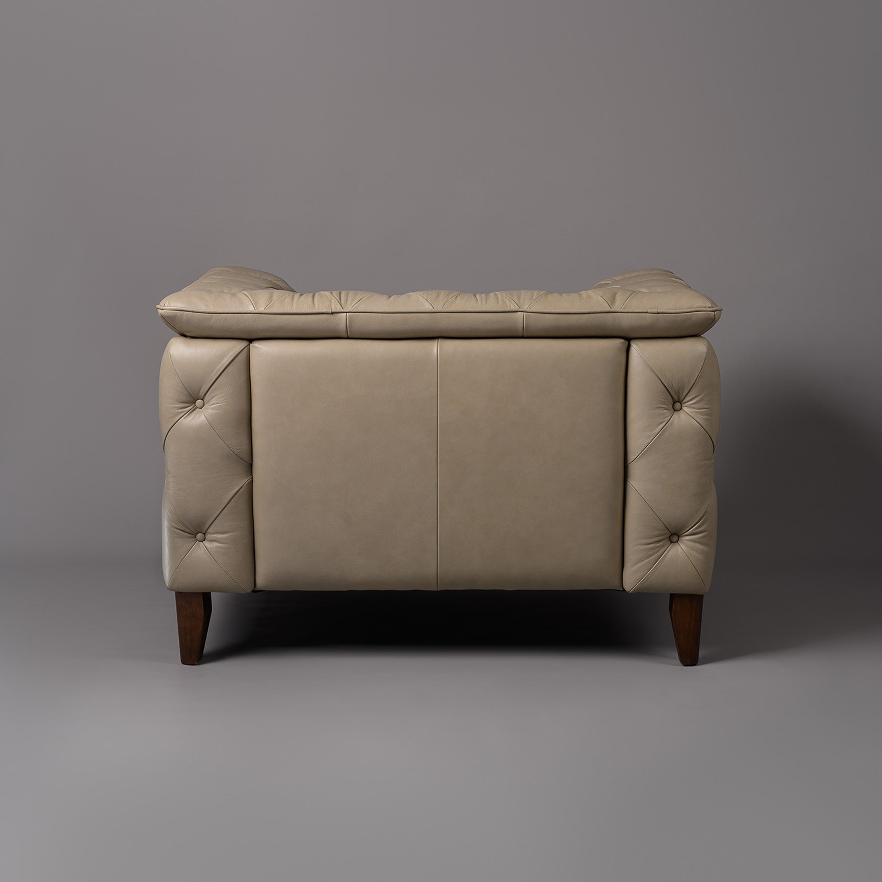 Exeter Chesterfield Single Seater Sofa Beige