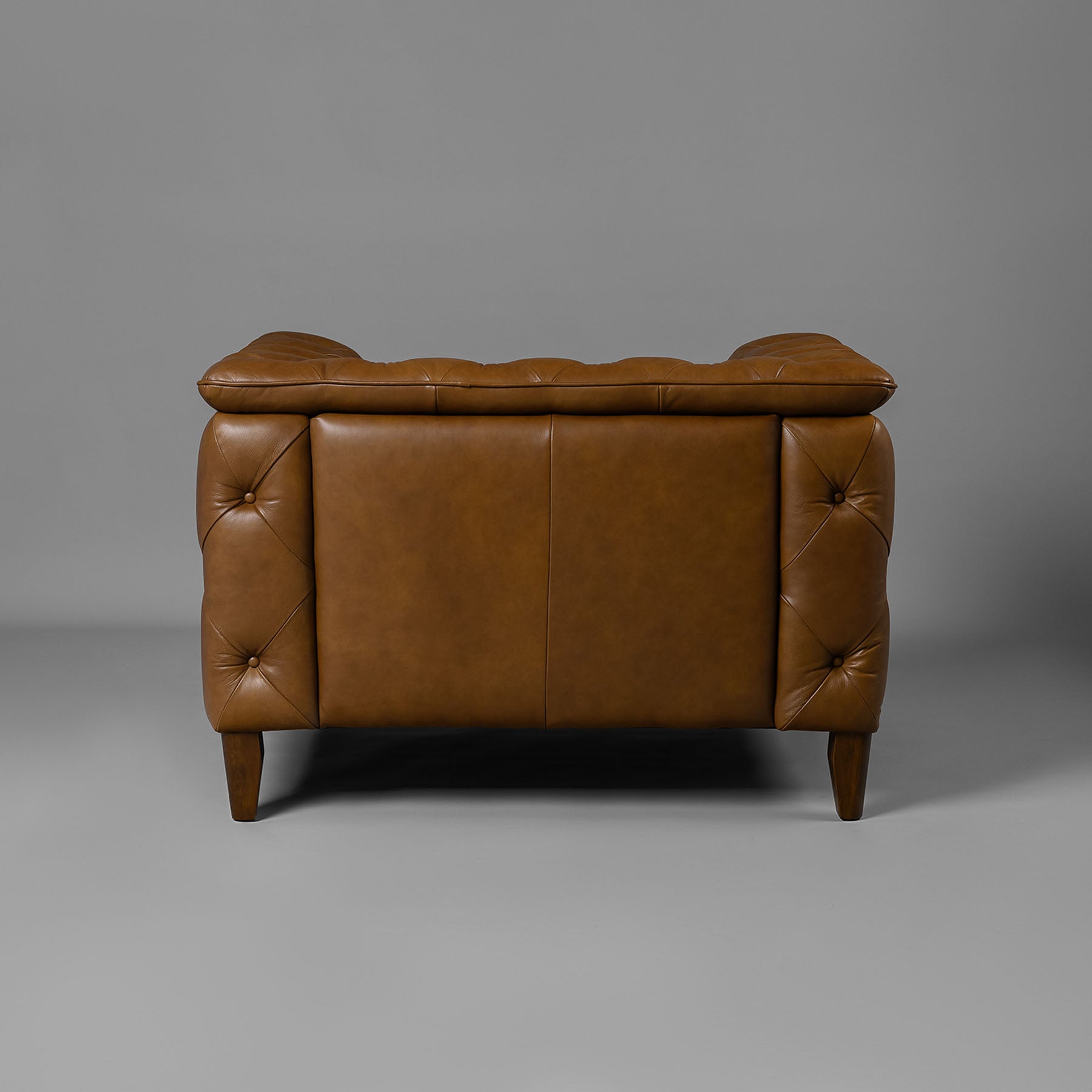 Exeter Chesterfield Single Seater Sofa Brown