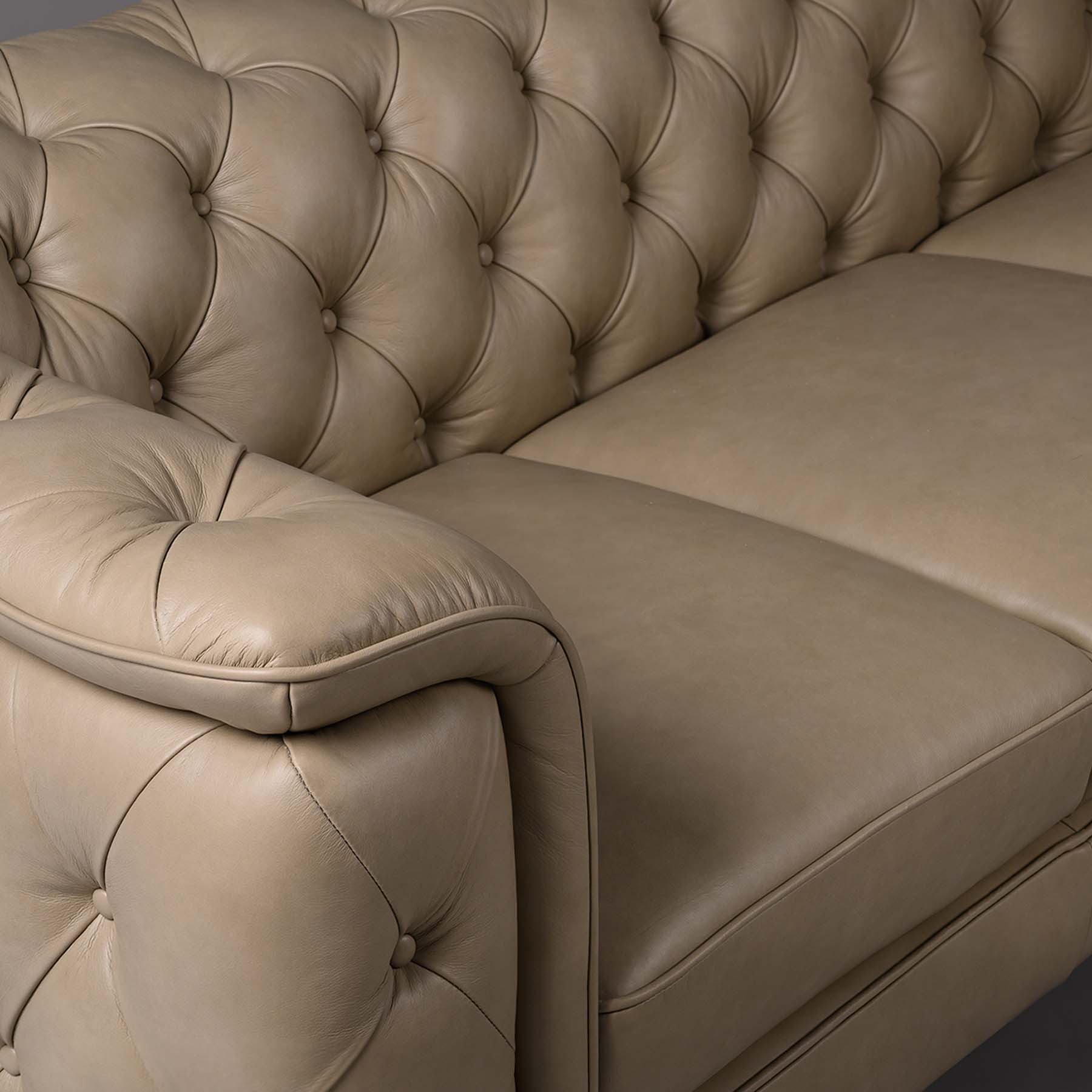 Exeter Chesterfield Three Seater Sofa Beige