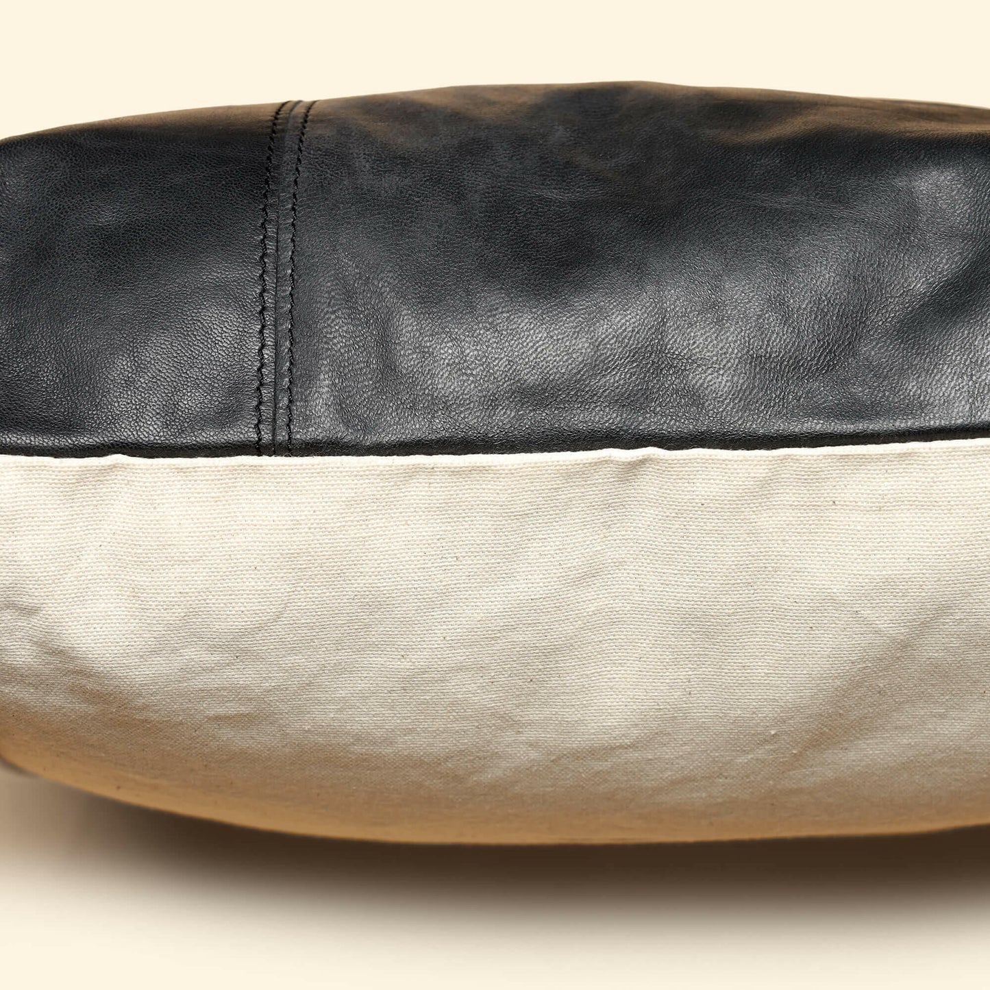 Genuine Leather Cushion-Black