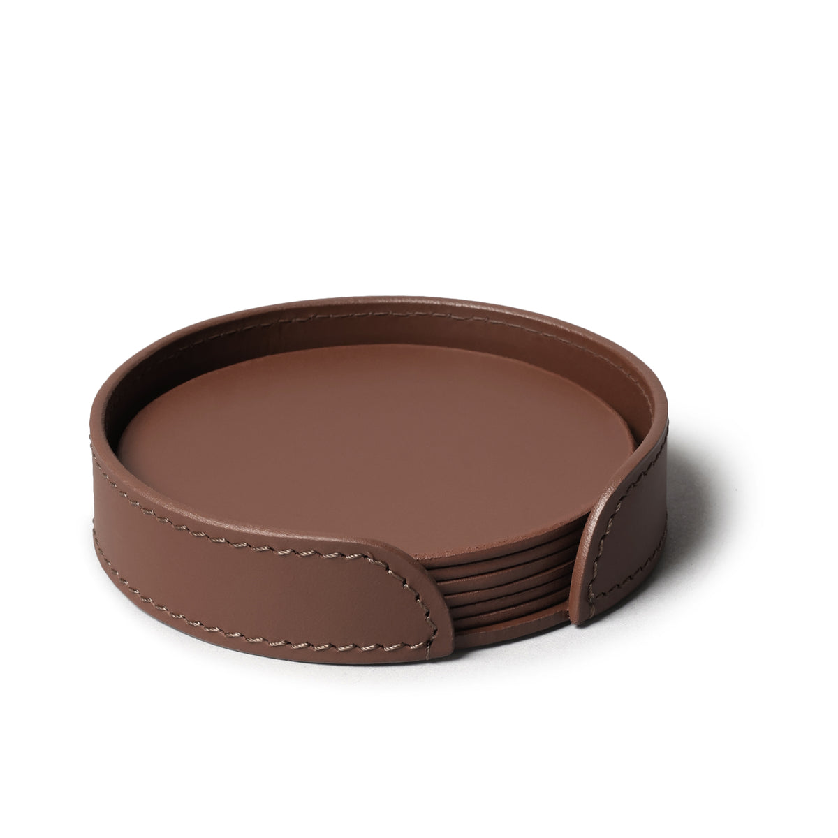 Sterling Classic Coasters Round Antique Brown