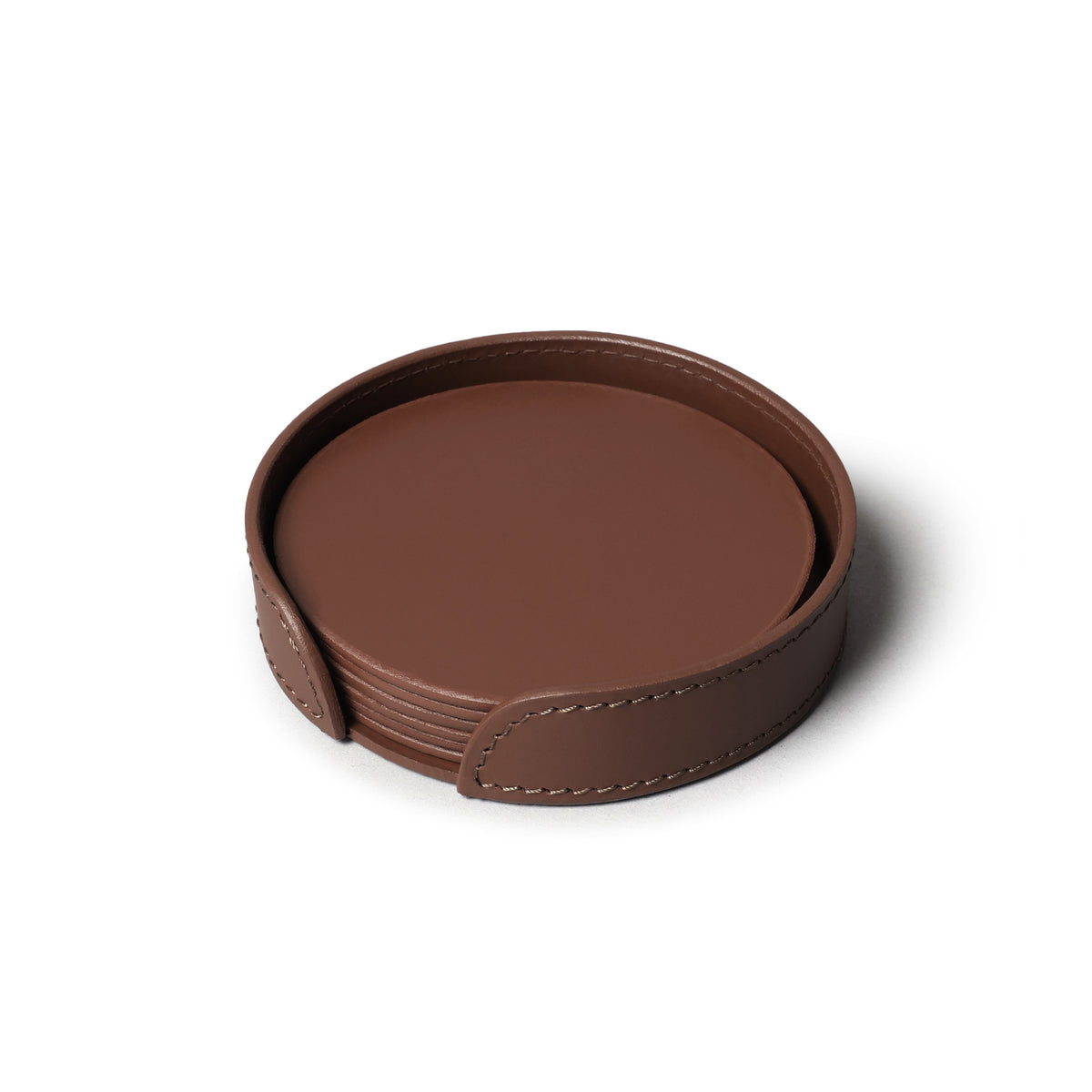 Sterling Classic Coasters Round Antique Brown