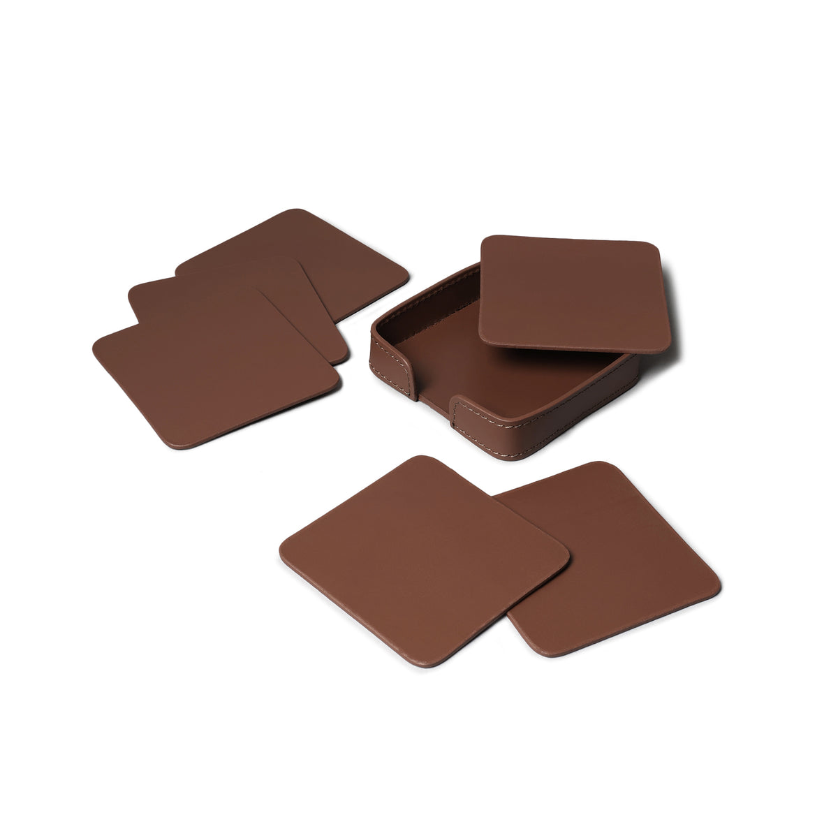 Sterling Classic Coasters Square Antique Brown