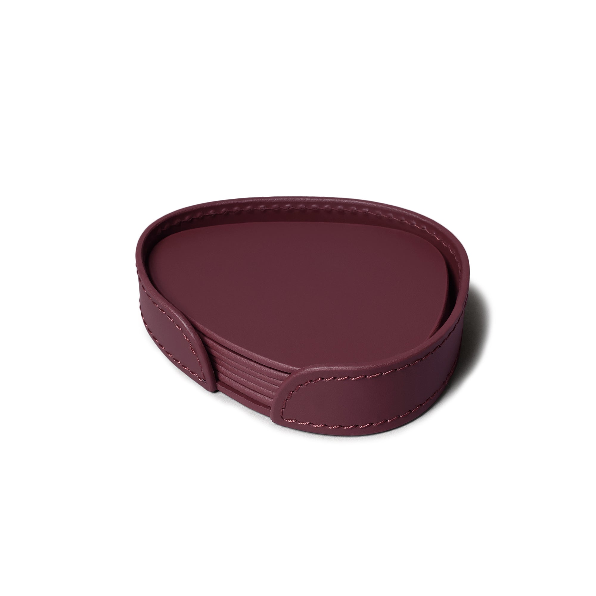 Sterling Classic Coasters Set Abstract Shape Bordeaux