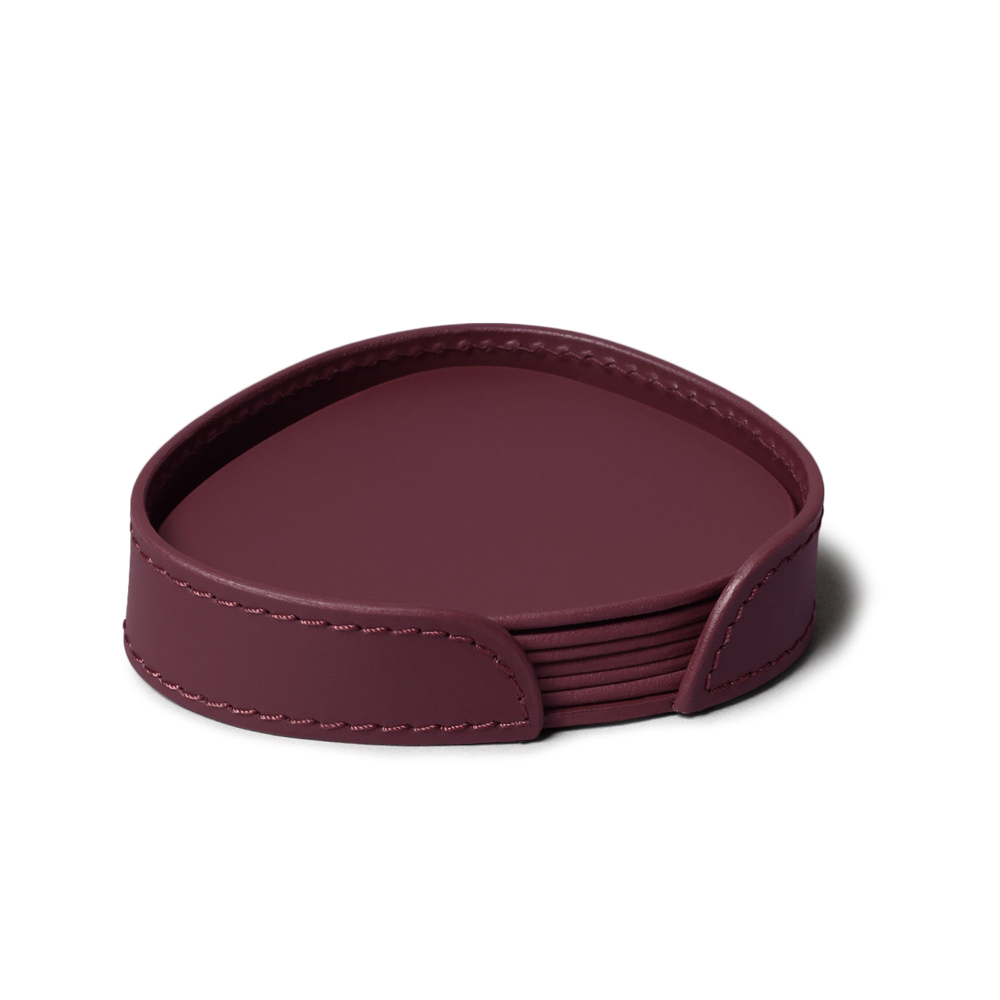 Sterling Classic Coasters Set Abstract Shape Bordeaux