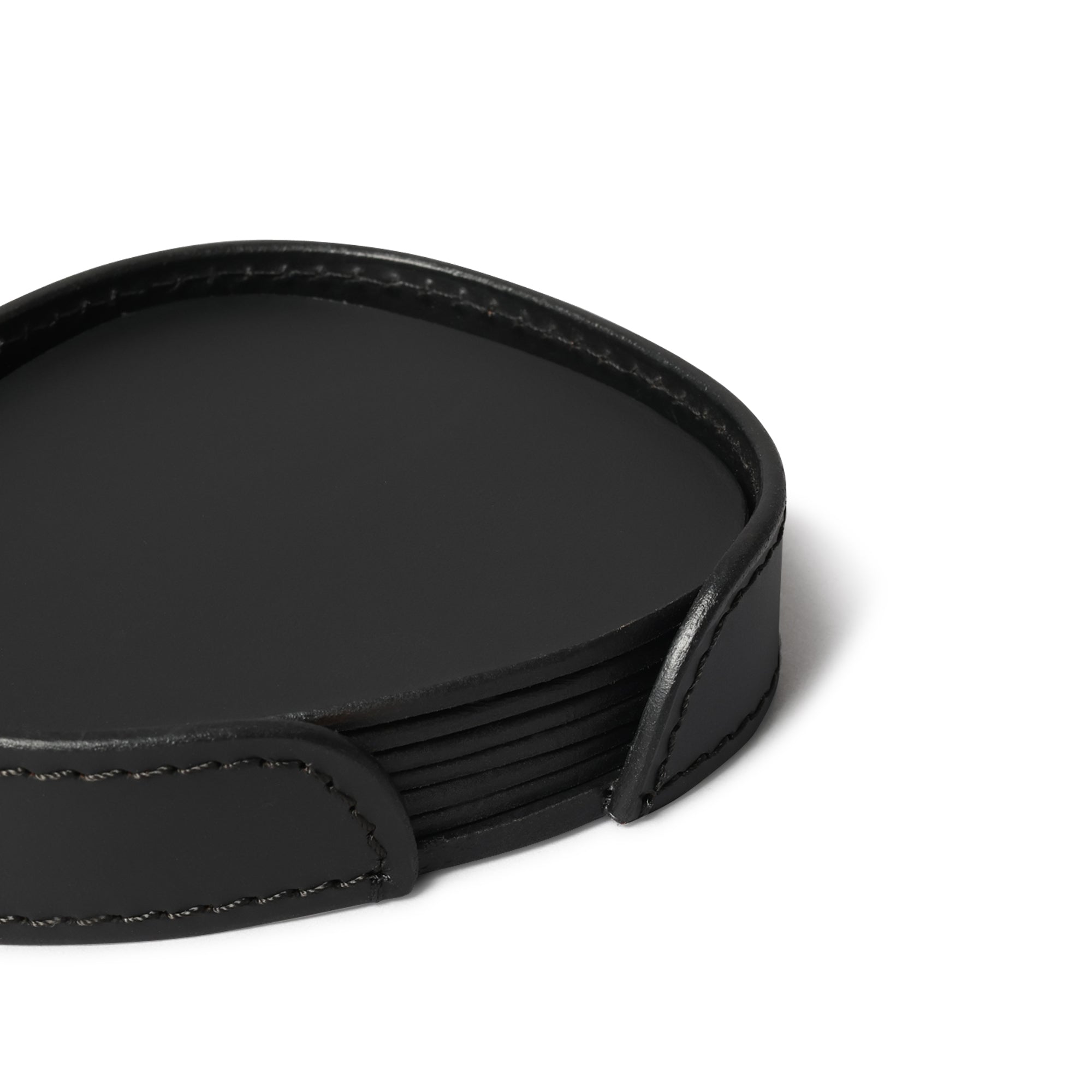 Sterling Classic Coasters Set Abstract Shape Black