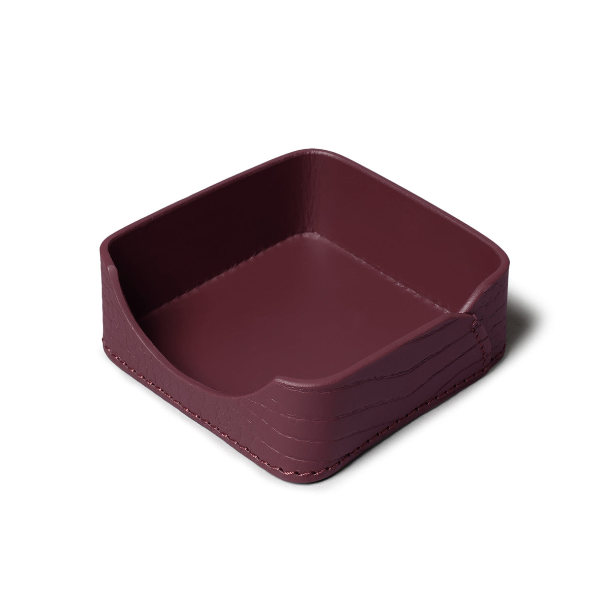 Sterling Croco Memo Holder Bordeaux