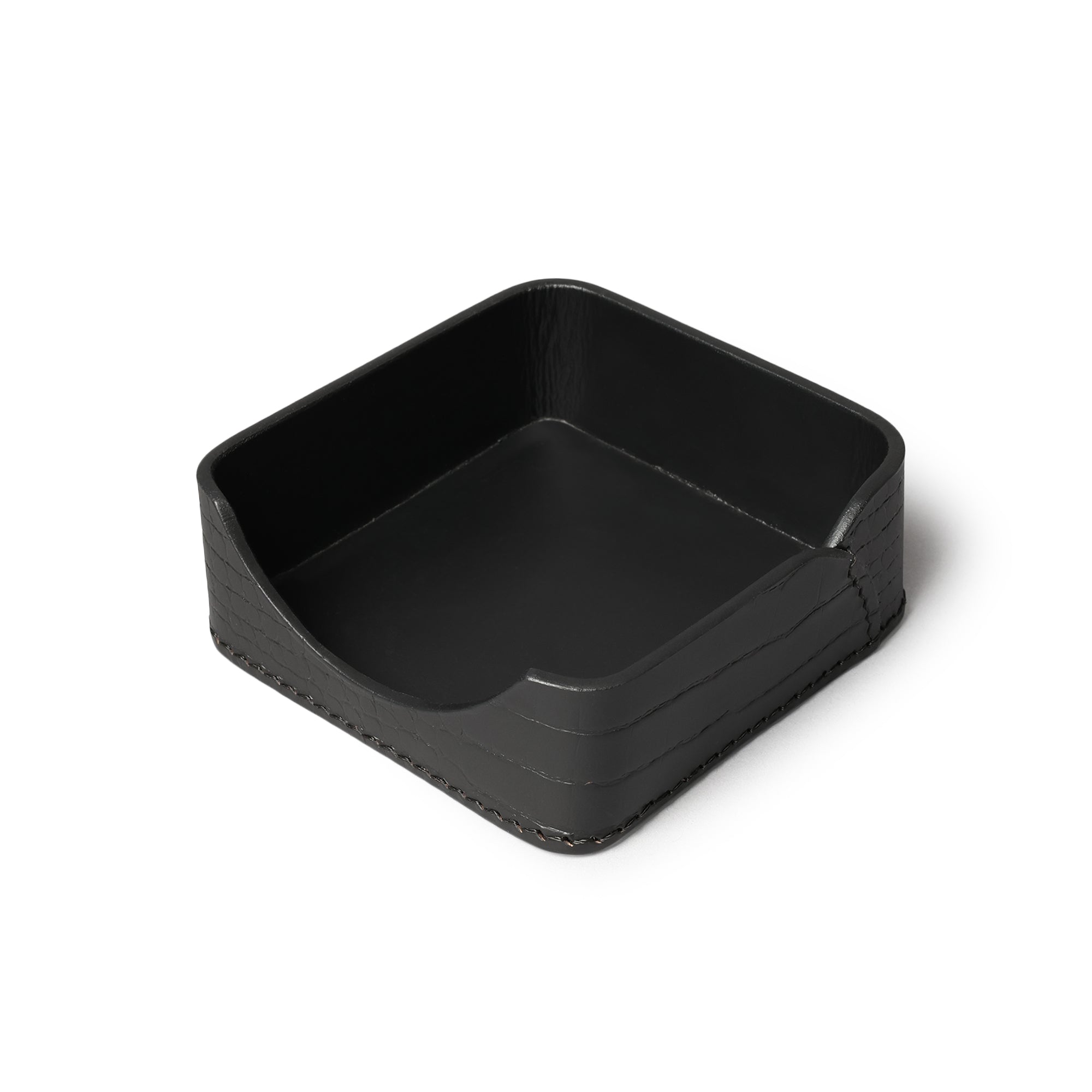 Sterling Croco Memo Holder Black