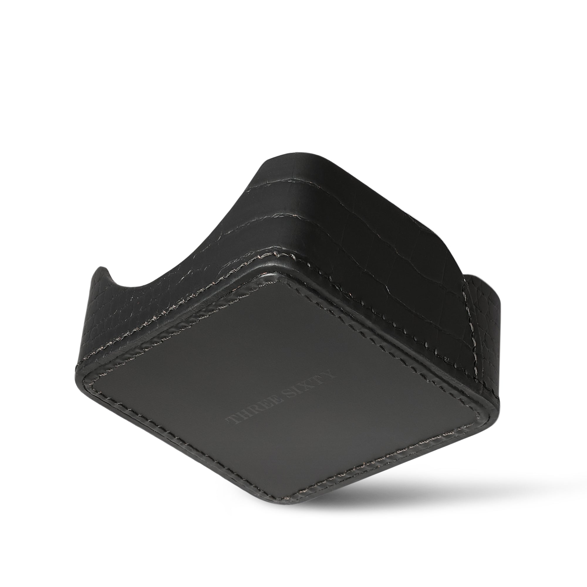 Sterling Croco Memo Holder Black