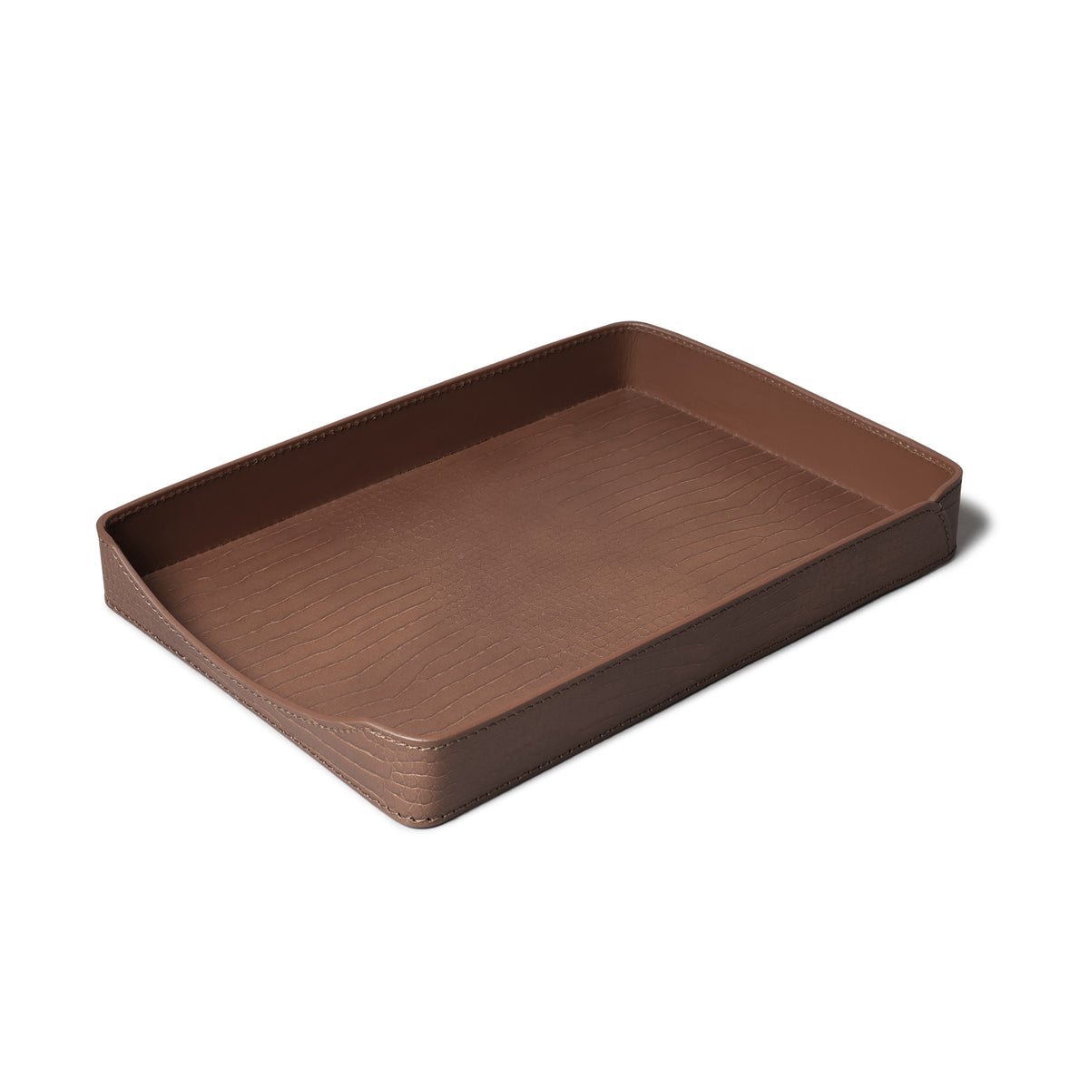 Sterling Croco A4 Papertray Antique Brown