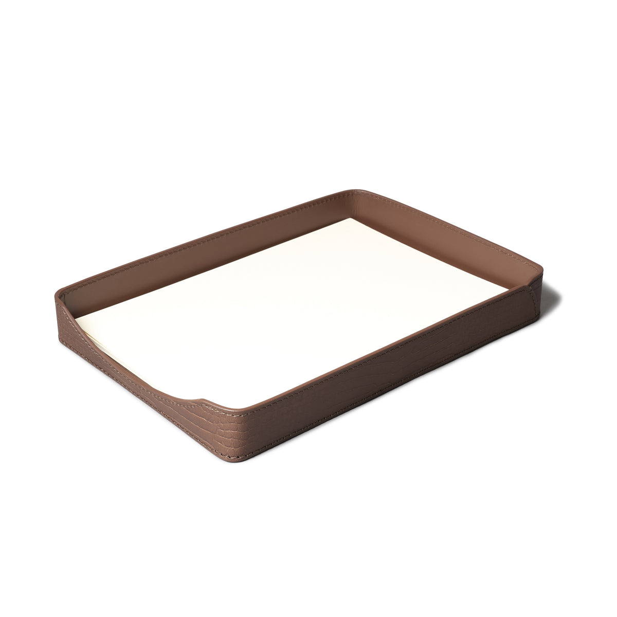 Sterling Croco A4 Papertray Antique Brown