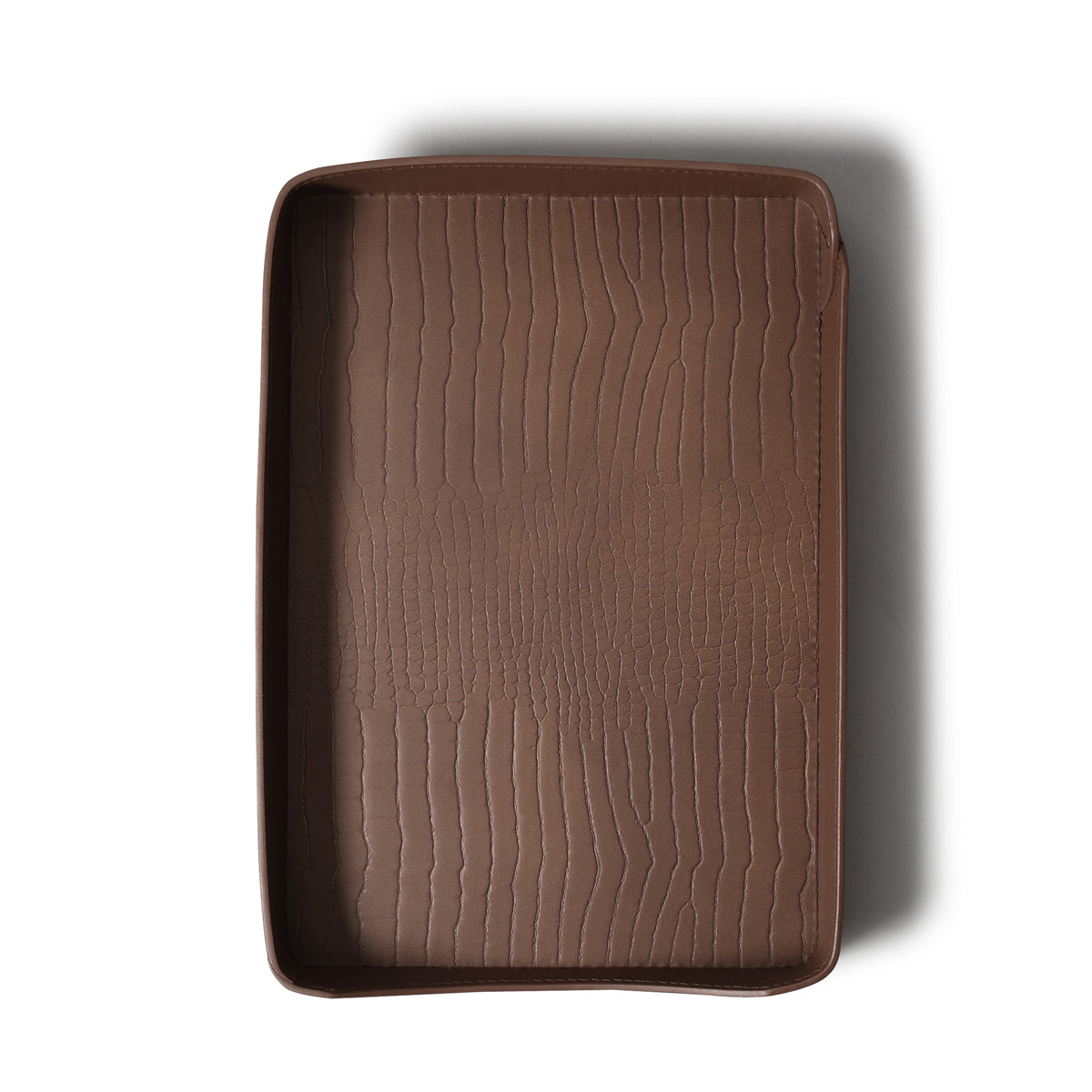Sterling Croco A4 Papertray Antique Brown